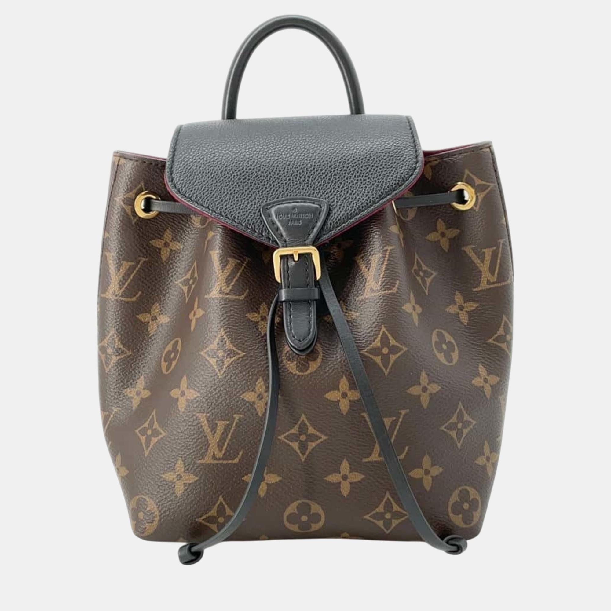 

Louis Vuitton Black Monogram Montsouris Nm Bb Backpack