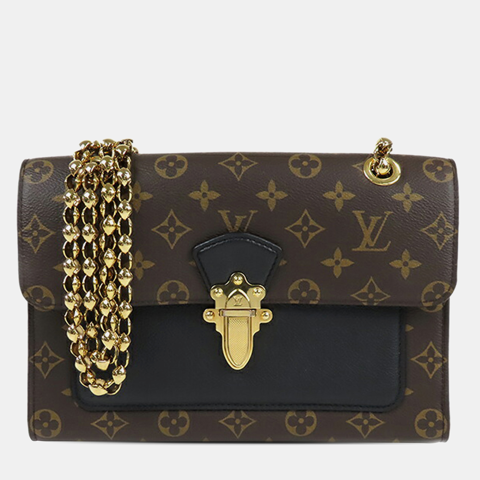 

Louis Vuitton Black Brown Monogram Victoire