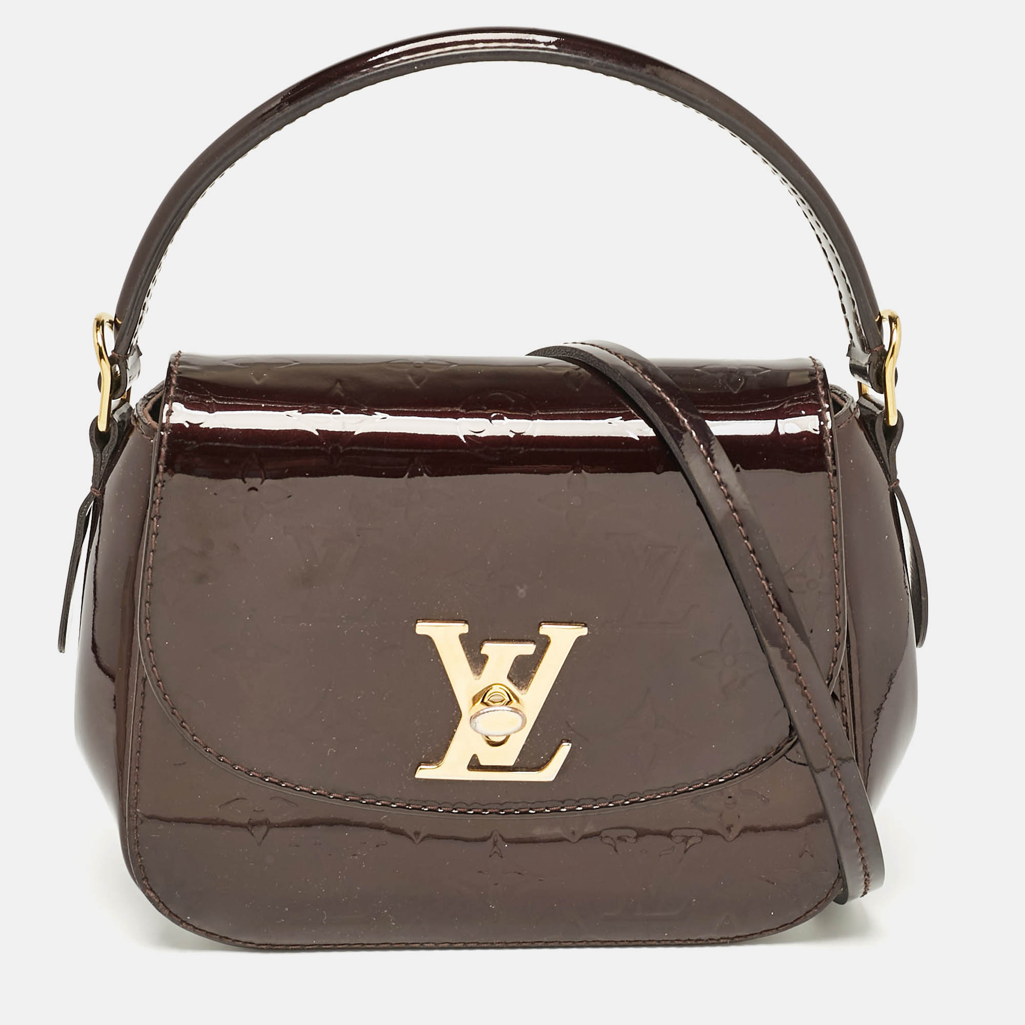 

Louis Vuitton Amarante Monogram Vernis Pasadena Bag, Burgundy