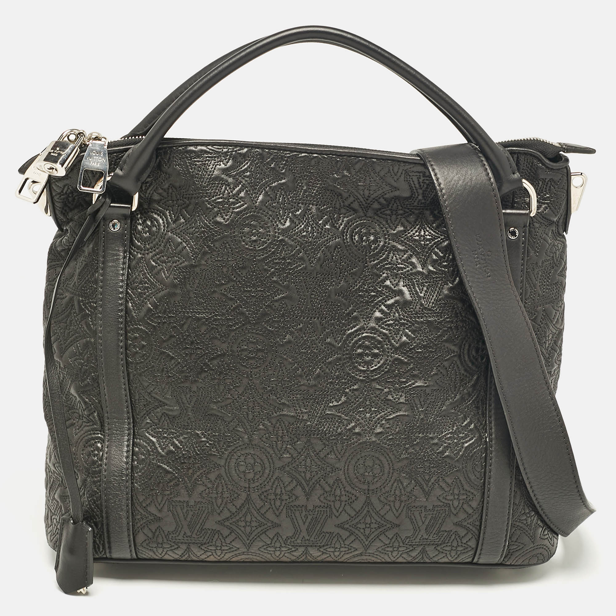 

Louis Vuitton Black Monogram Leather Antheia Ixia PM Bag