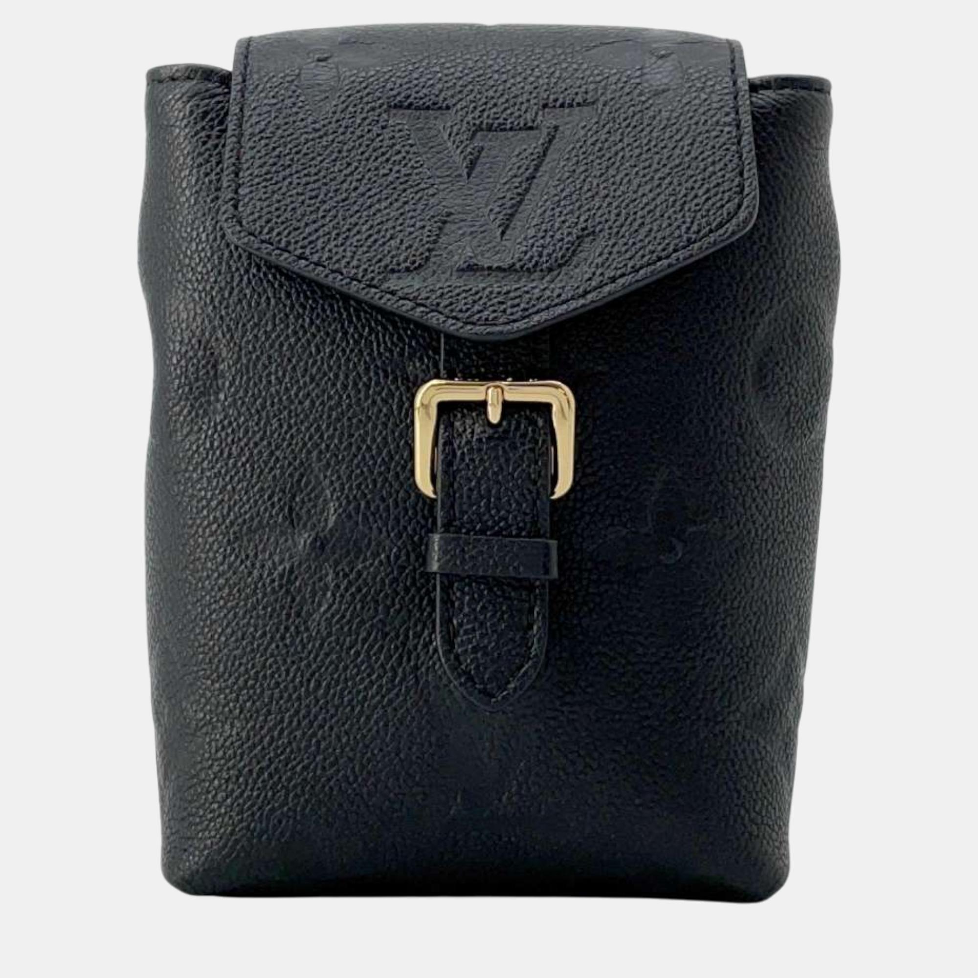 

Louis Vuitton Noir Monogram Empreinte Leather Tiny Backpack, Black