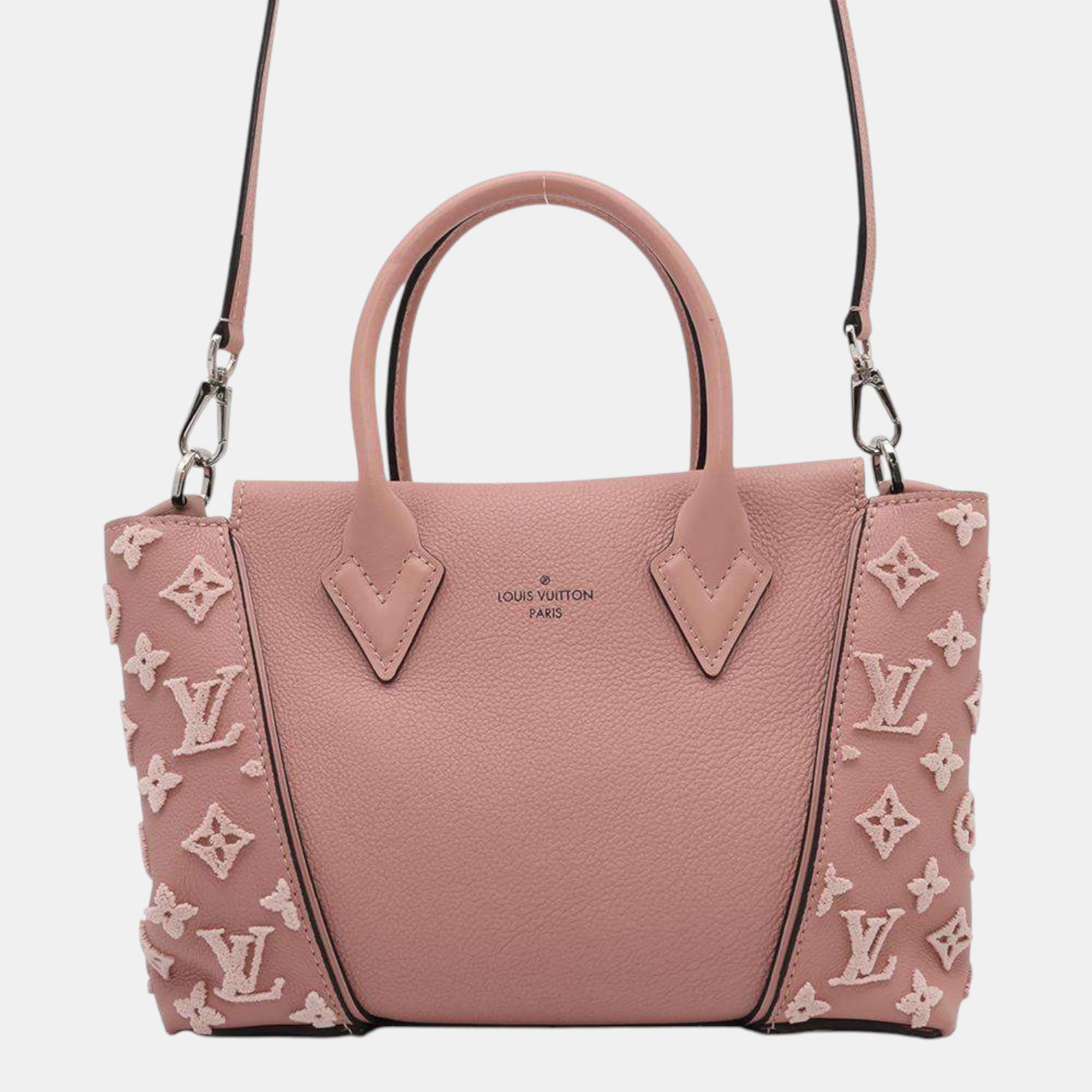 

Louis Vuitton Magnolia Veau Casimir, Calf Leather/Monogram, Taffeta Velour Tote Bag, Pink