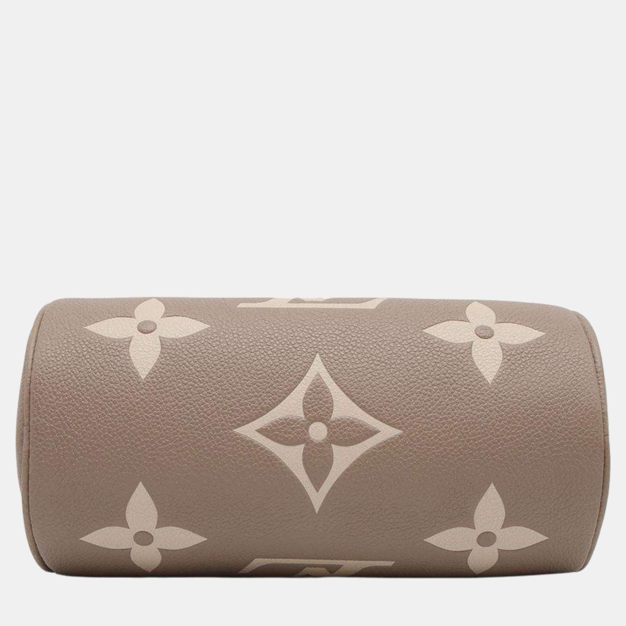 Louis Vuitton Tourterelle		Bicolor	Monogram	Empreinte	Leather BB Papillon Shoulder Bag 