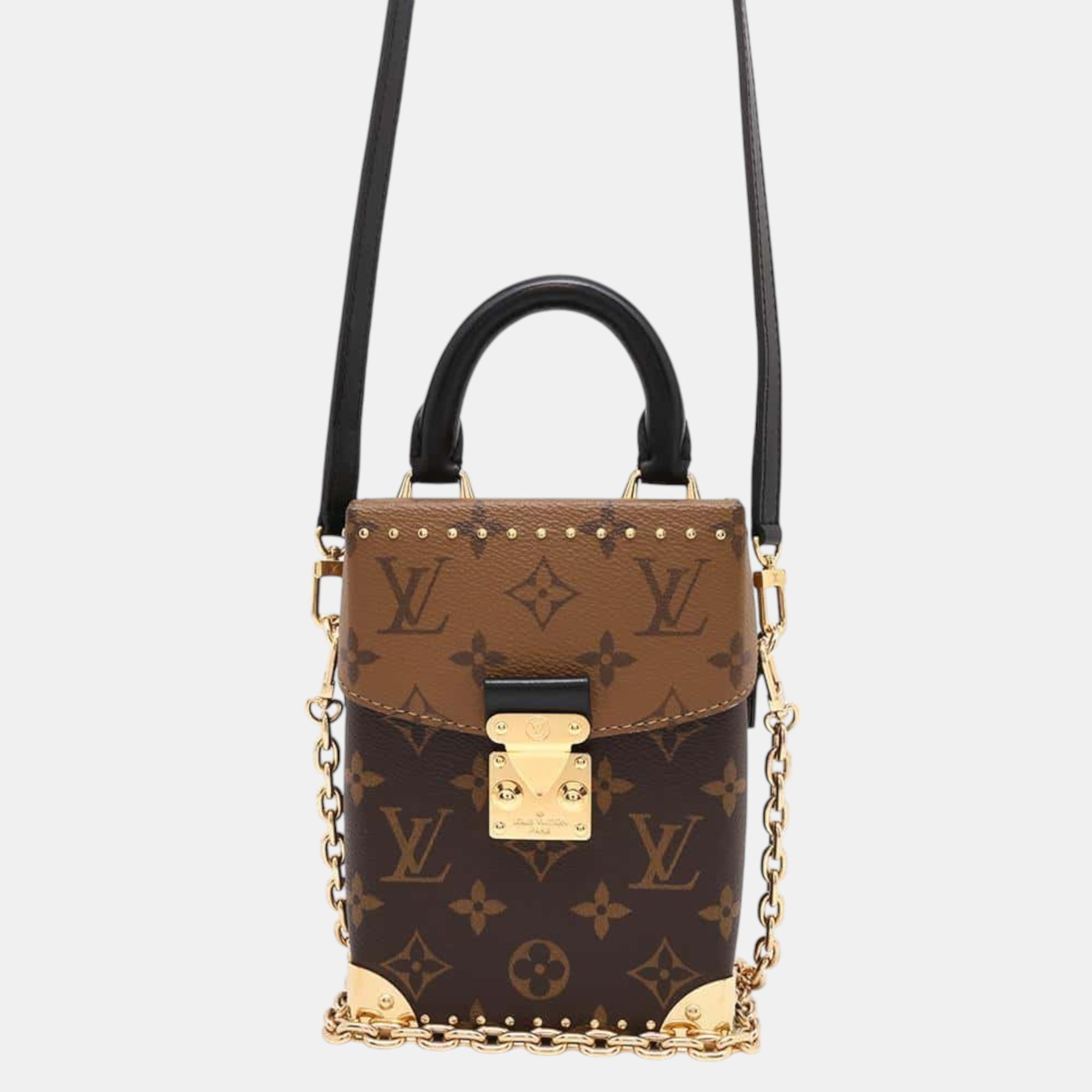 

Louis Vuitton Noir Monogram Monogram Reverse Canvas Camera Box Shoulder Bag, Brown