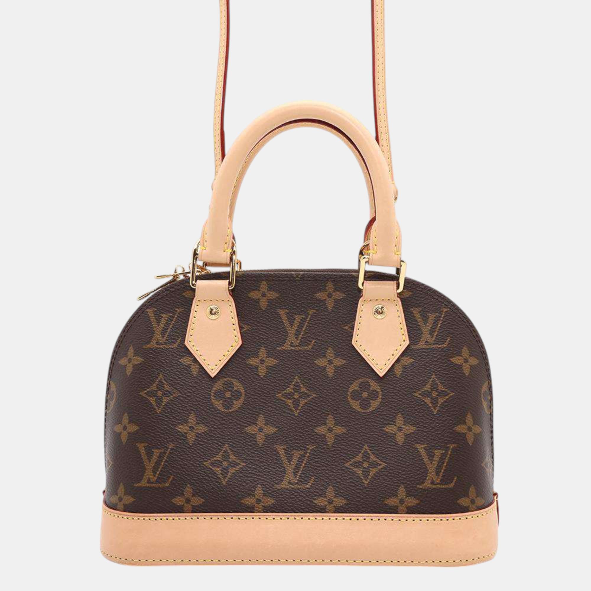 

Louis Vuitton Alma Brown Monogram Size Bb