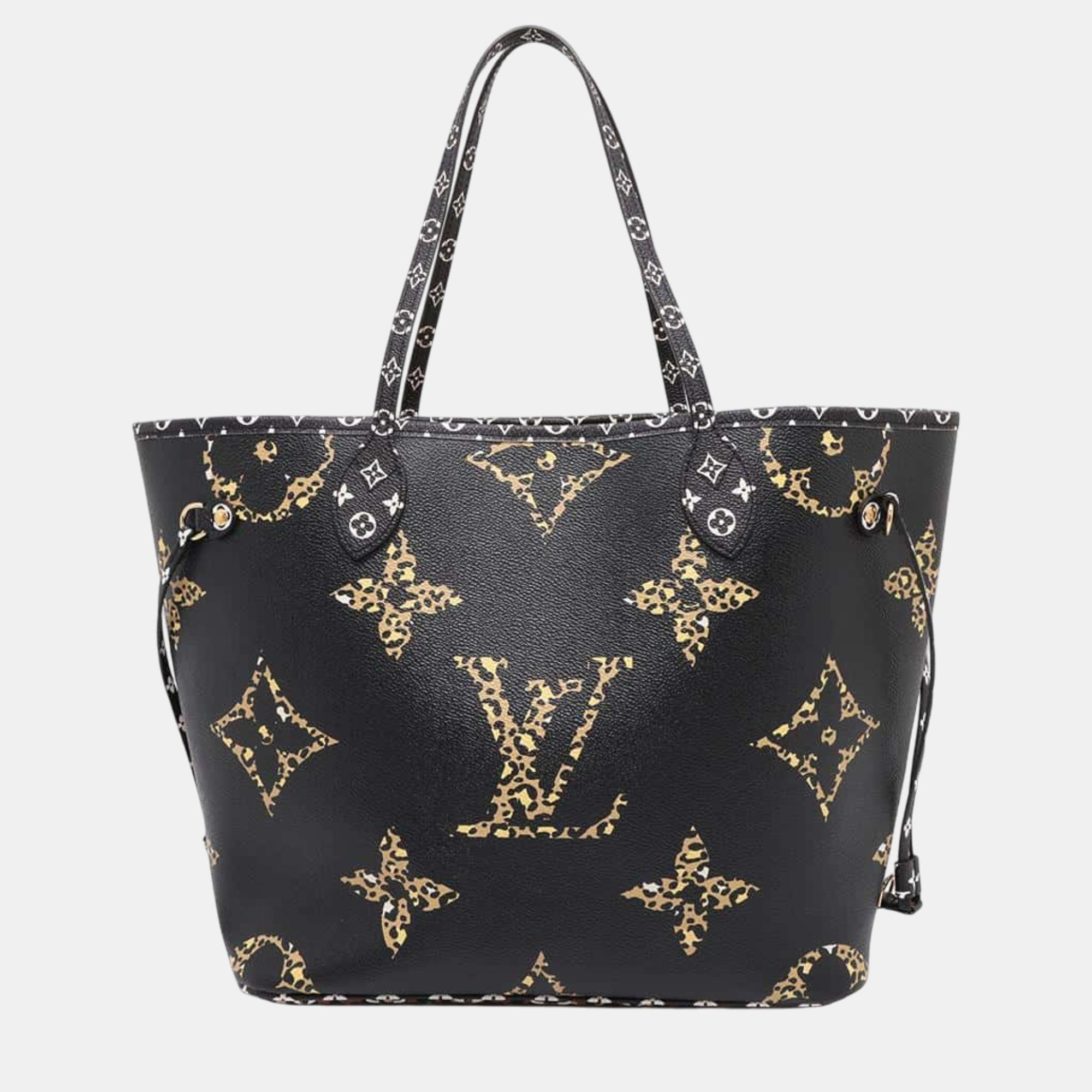 

Louis Vuitton Neverfull Noir/Brown Monogram Monogram Giant Size Mm, Black