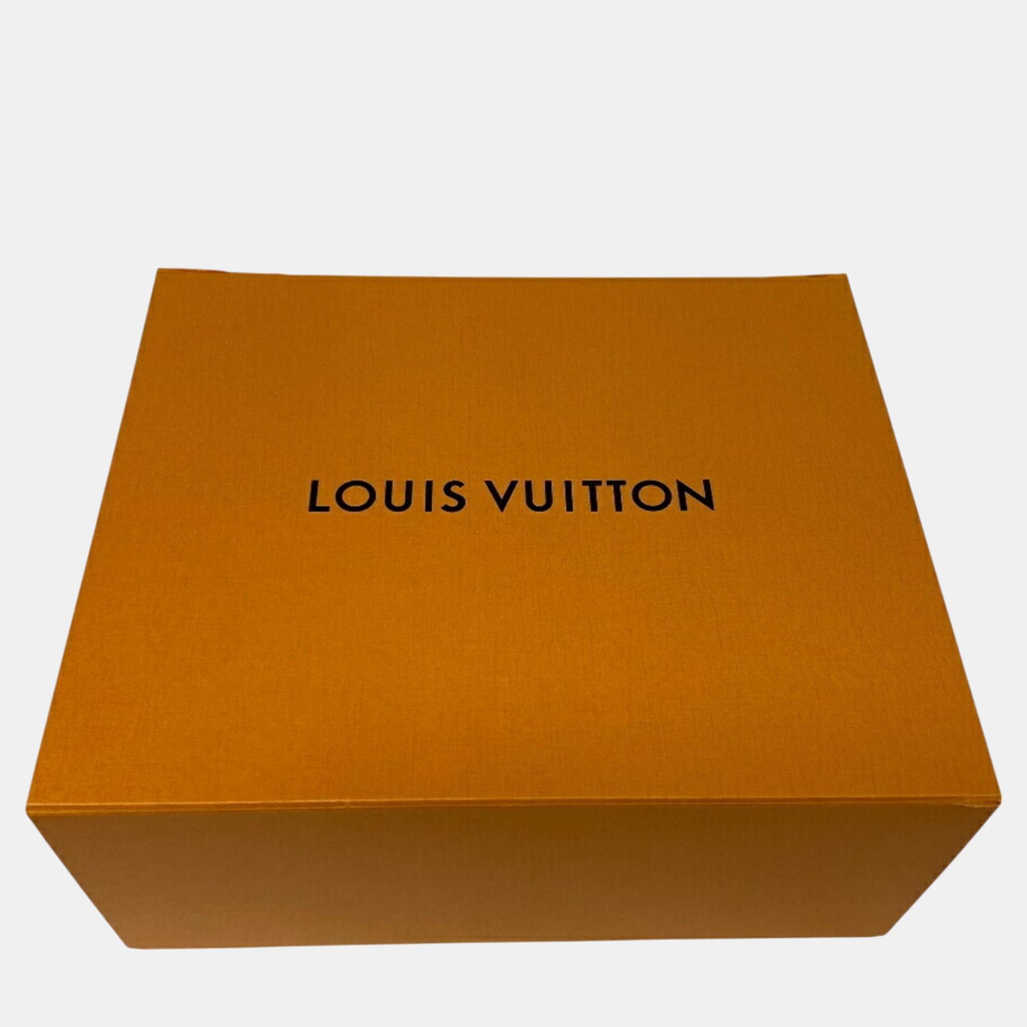 Louis Vuitton On The Go Mm Monogram Denim Tote Bag Navy 