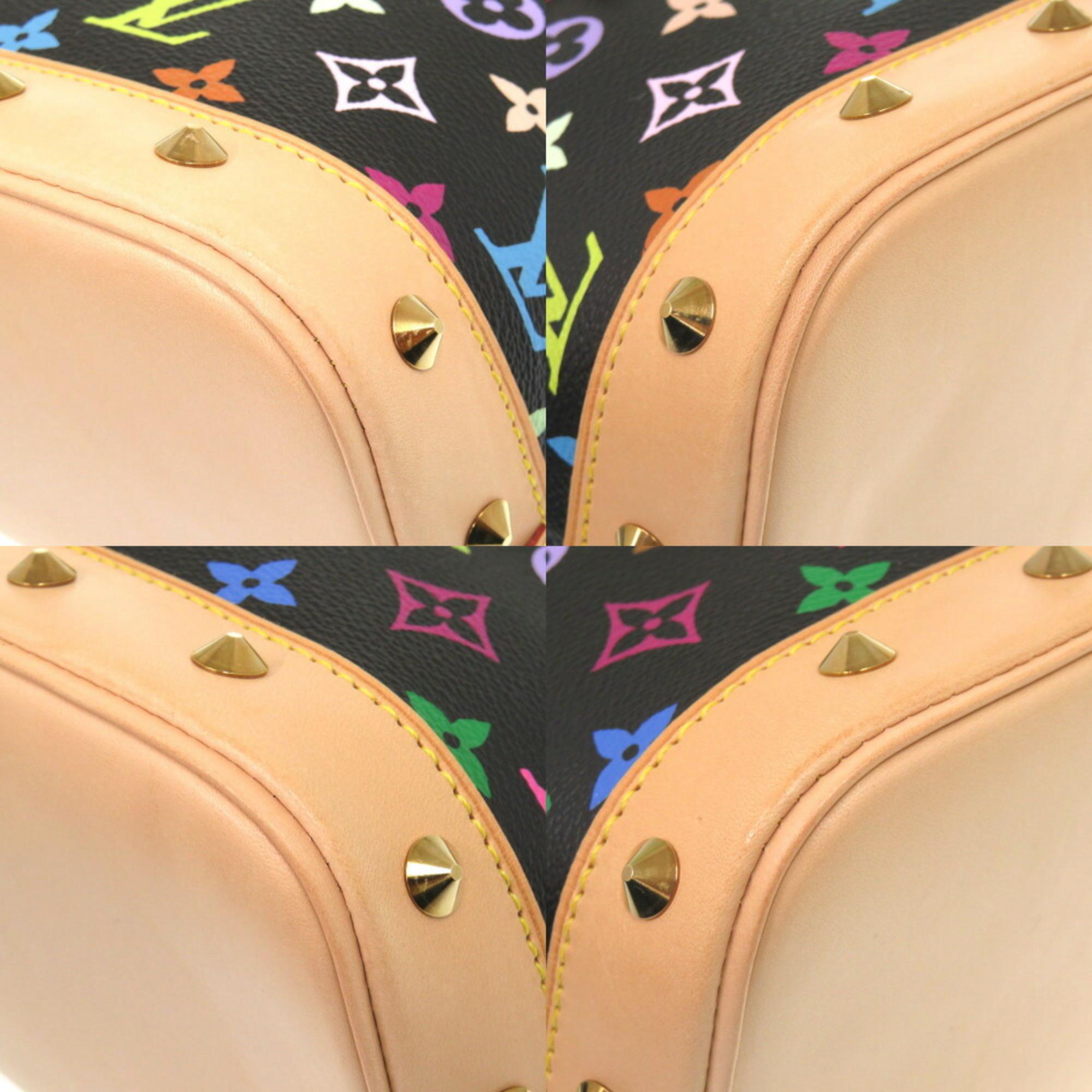 Louis Vuitton Alma Pm Monogram Multicolor Noir Handbag Black 