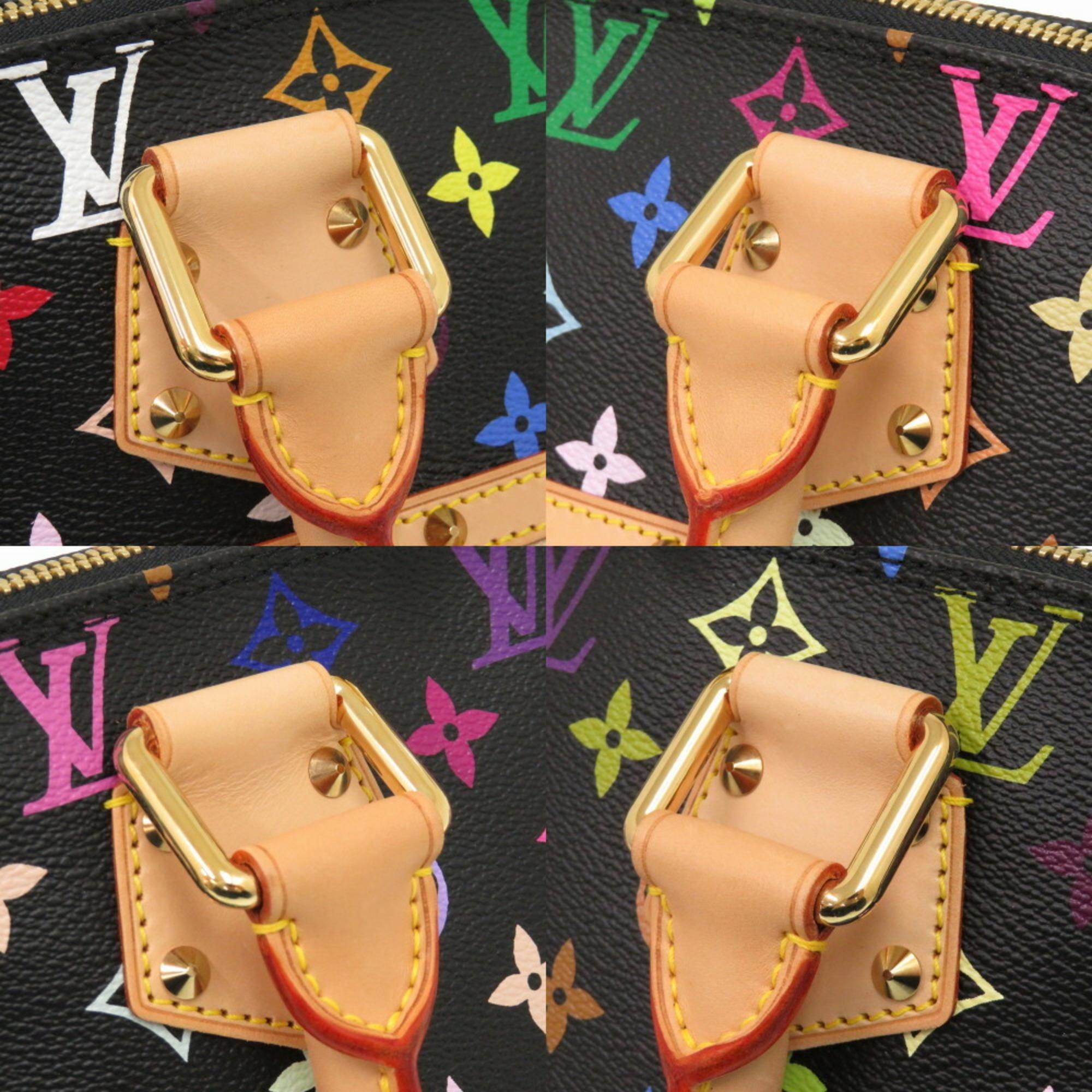 Louis Vuitton Alma Pm Monogram Multicolor Noir Handbag Black 