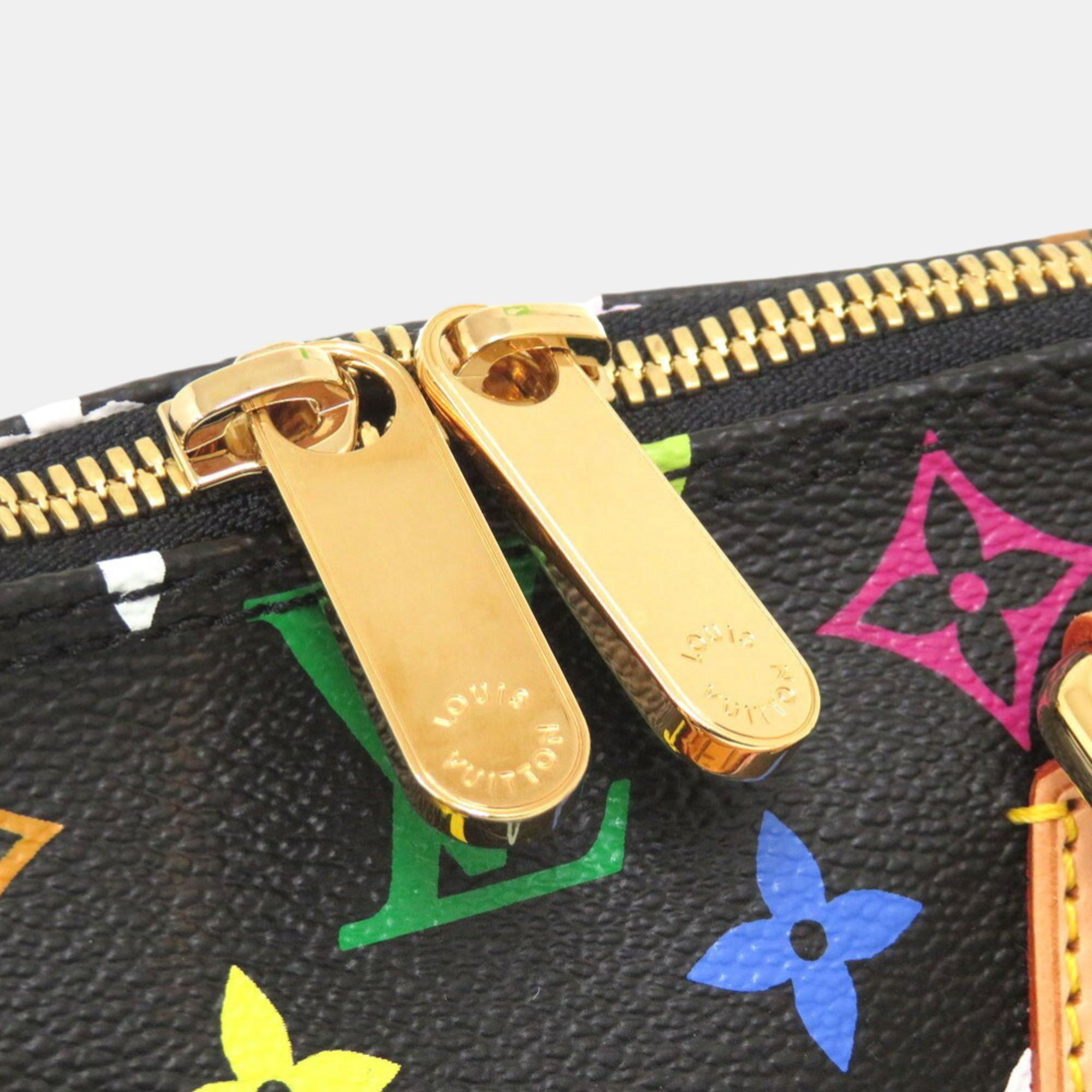Louis Vuitton Alma Pm Monogram Multicolor Noir Handbag Black 