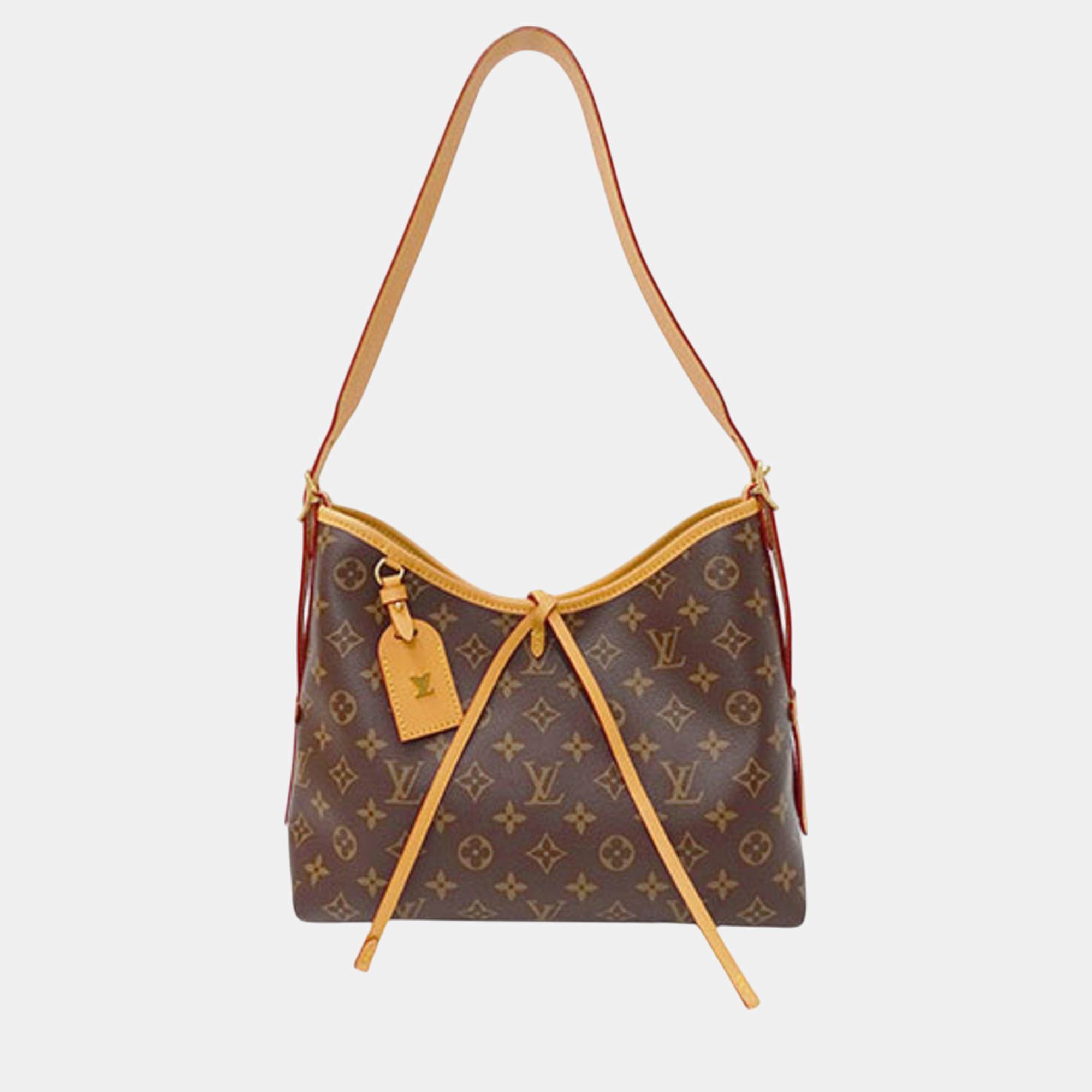 

Louis Vuitton Brown Monogram Canvas, Leather Carryall NM PM Shoulder Bag