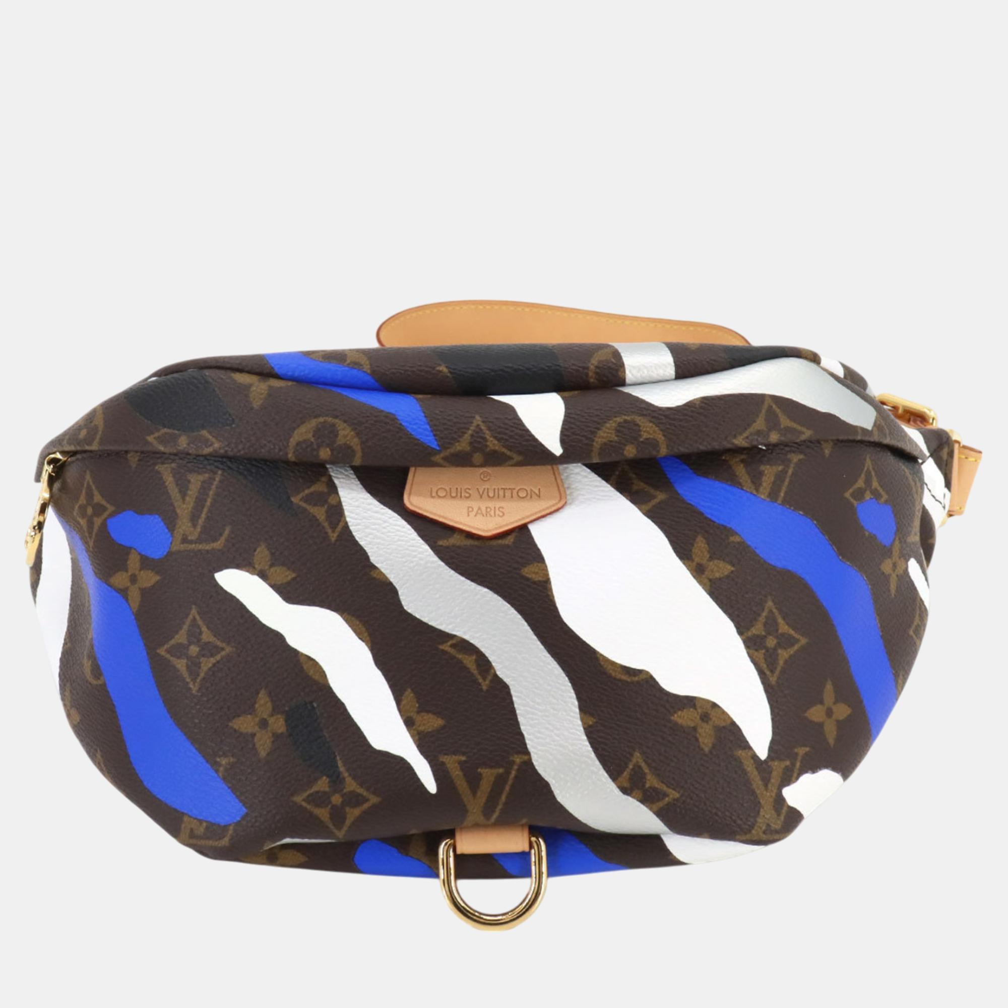 

Louis Vuitton Monogram Bumbag Body Bag Brown Gold, Blue