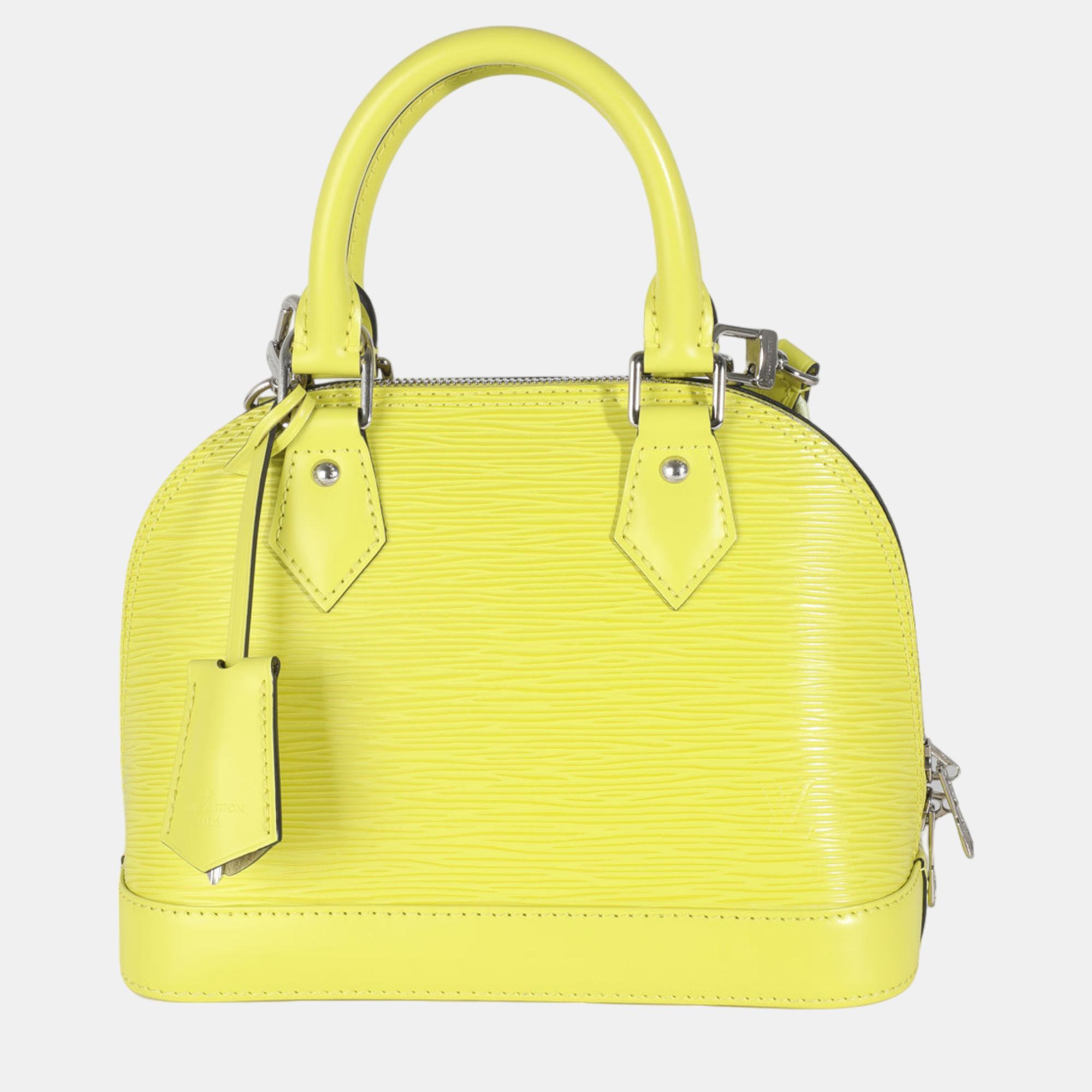 

Louis Vuitton Citron Epi Jacquard Alma BB, Yellow