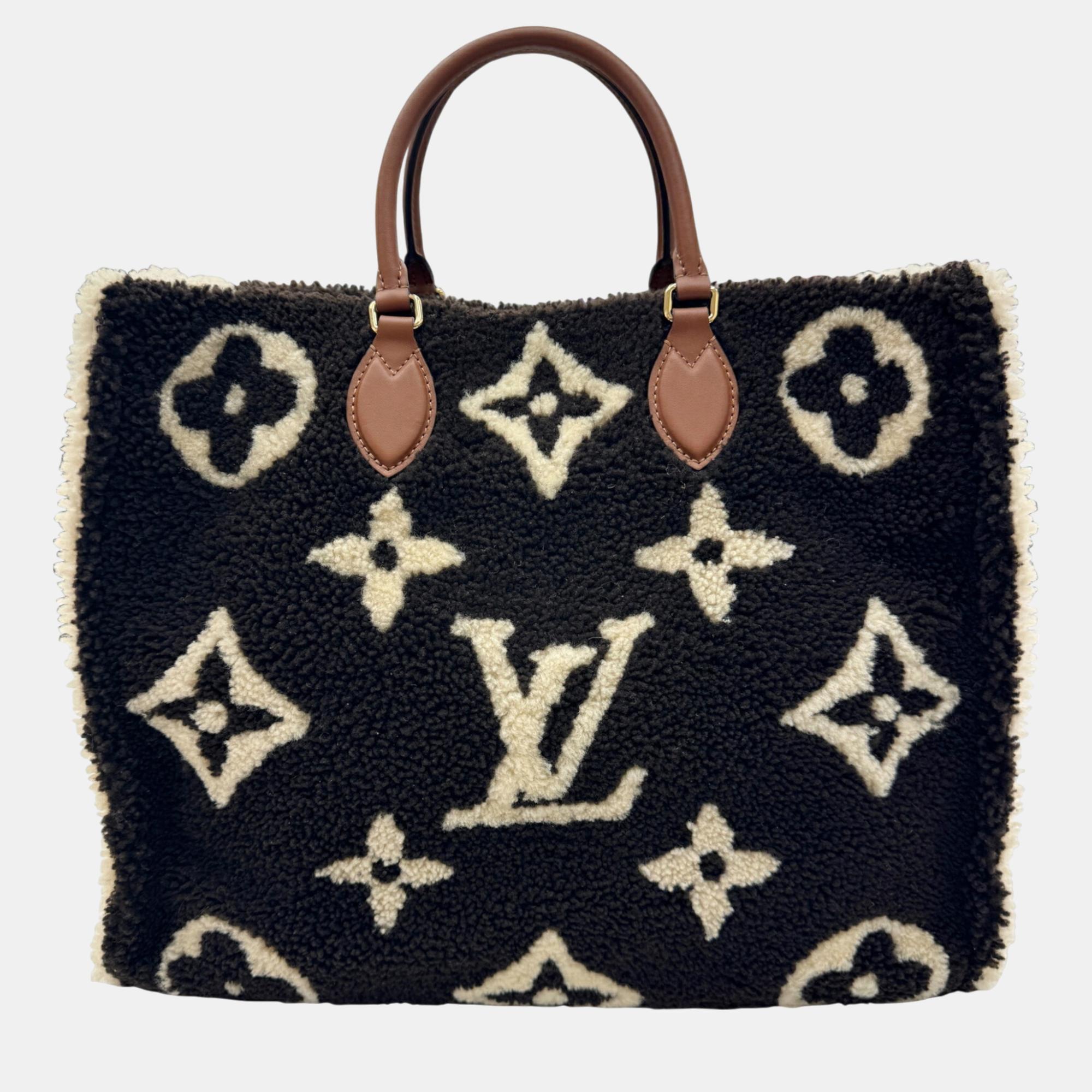 

Louis Vuitton Monogram Teddy On The Go Gm Dark Brown Tote Bag