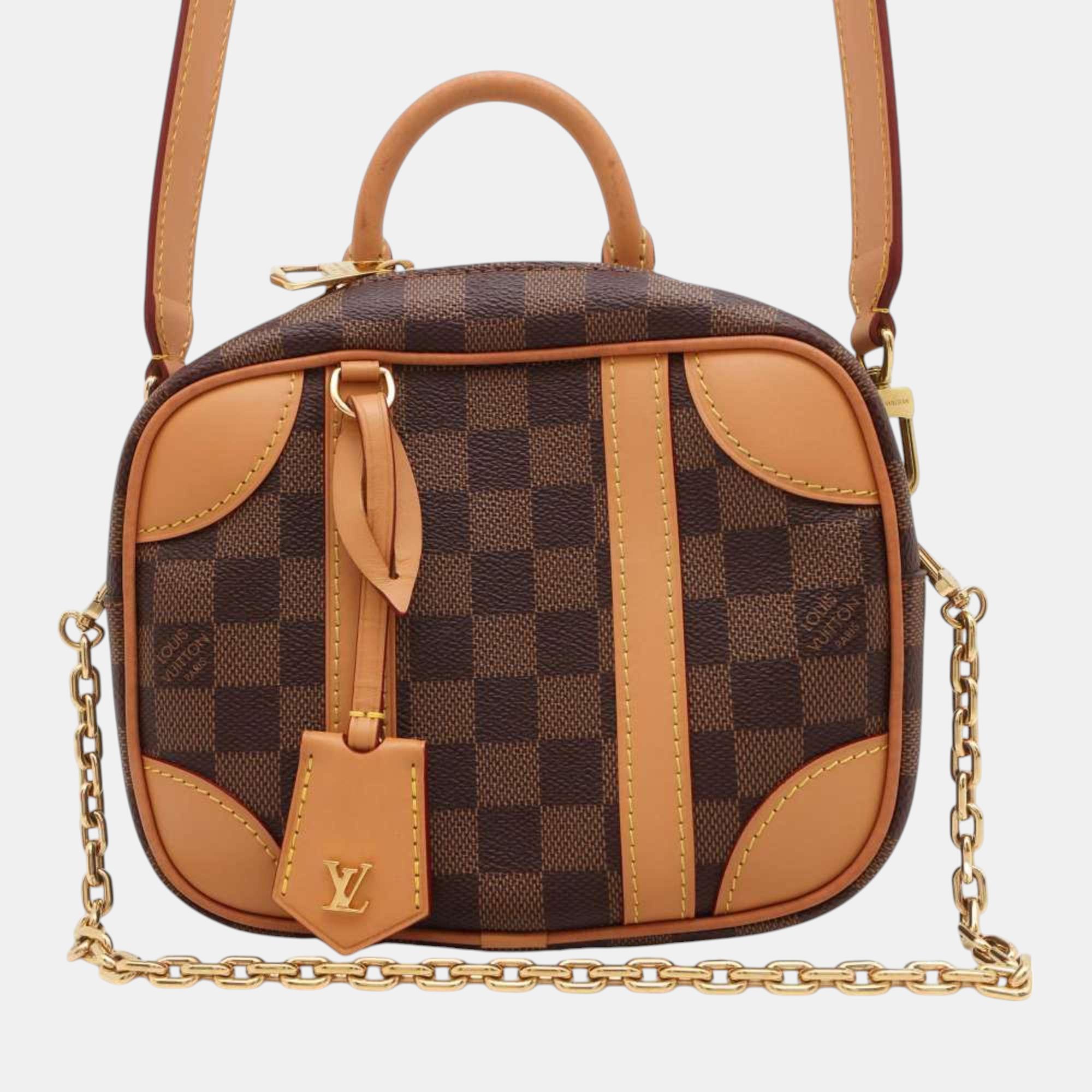 

Louis Vuitton Handbag Damier Ebene Valisette Bb, Brown