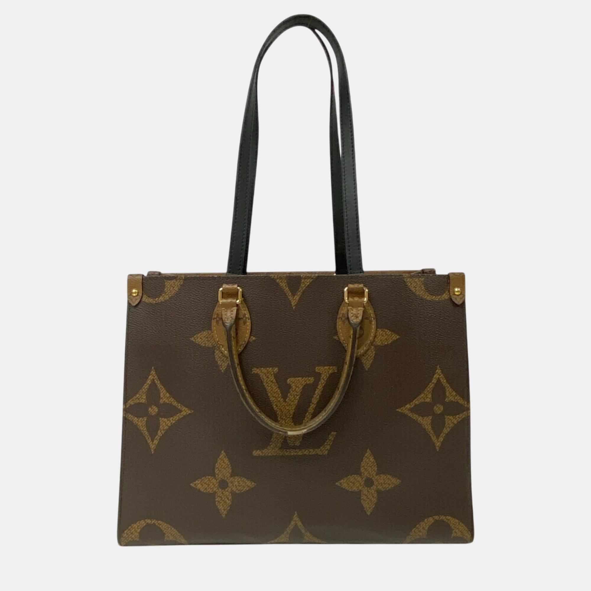 

Louis Vuitton Brown Monogram OnTheGo MM Handbag