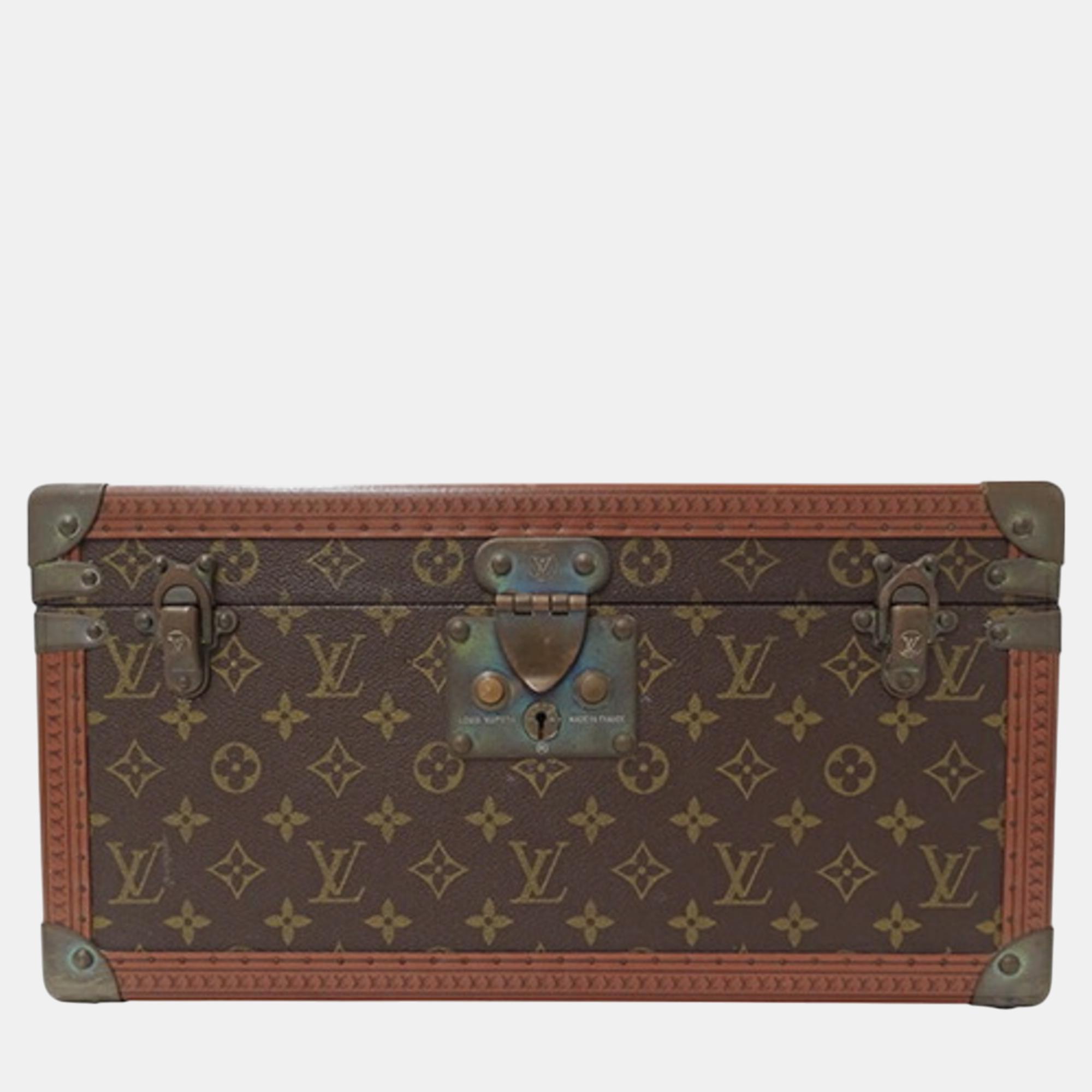 

Louis Vuitton Bag Monogram Canvas Boite Bouteille Brown Case Makeup Box