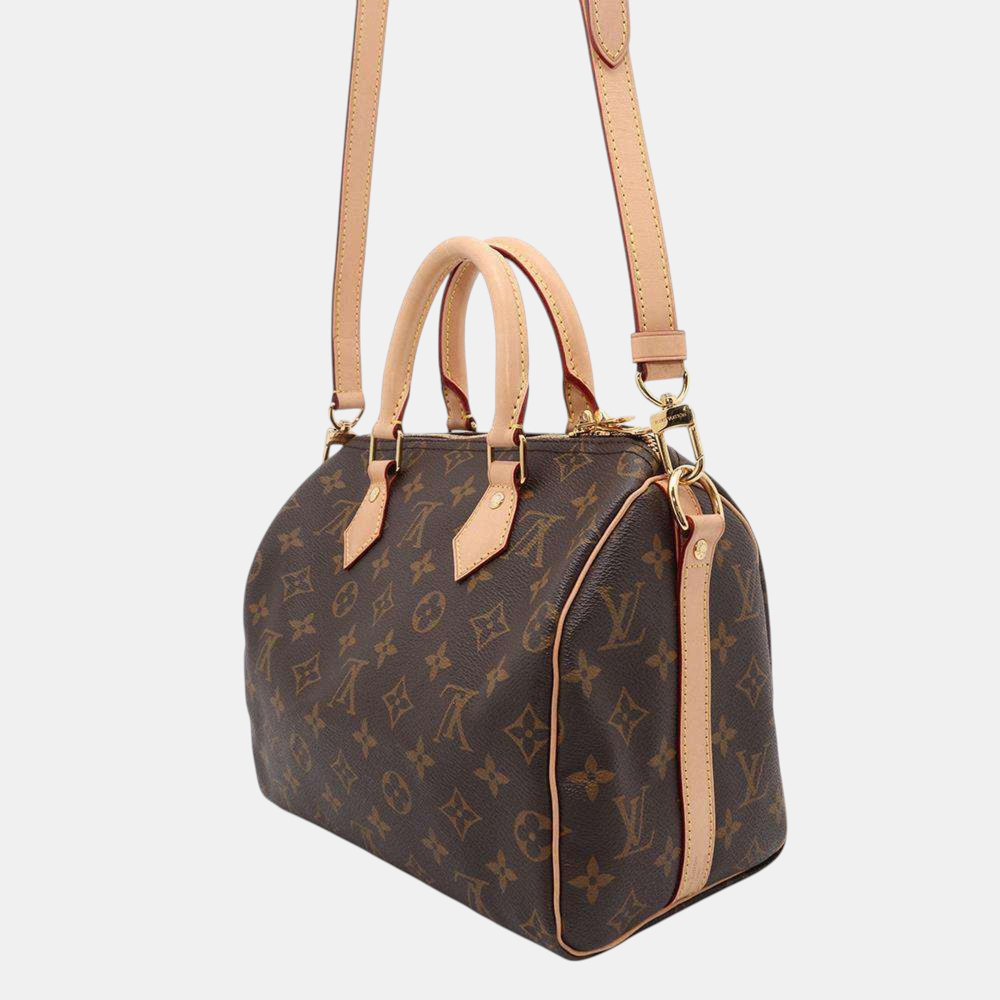Louis Vuitton Handbag Monogram Speedy Bandouliere 25 Shoulder Bag 