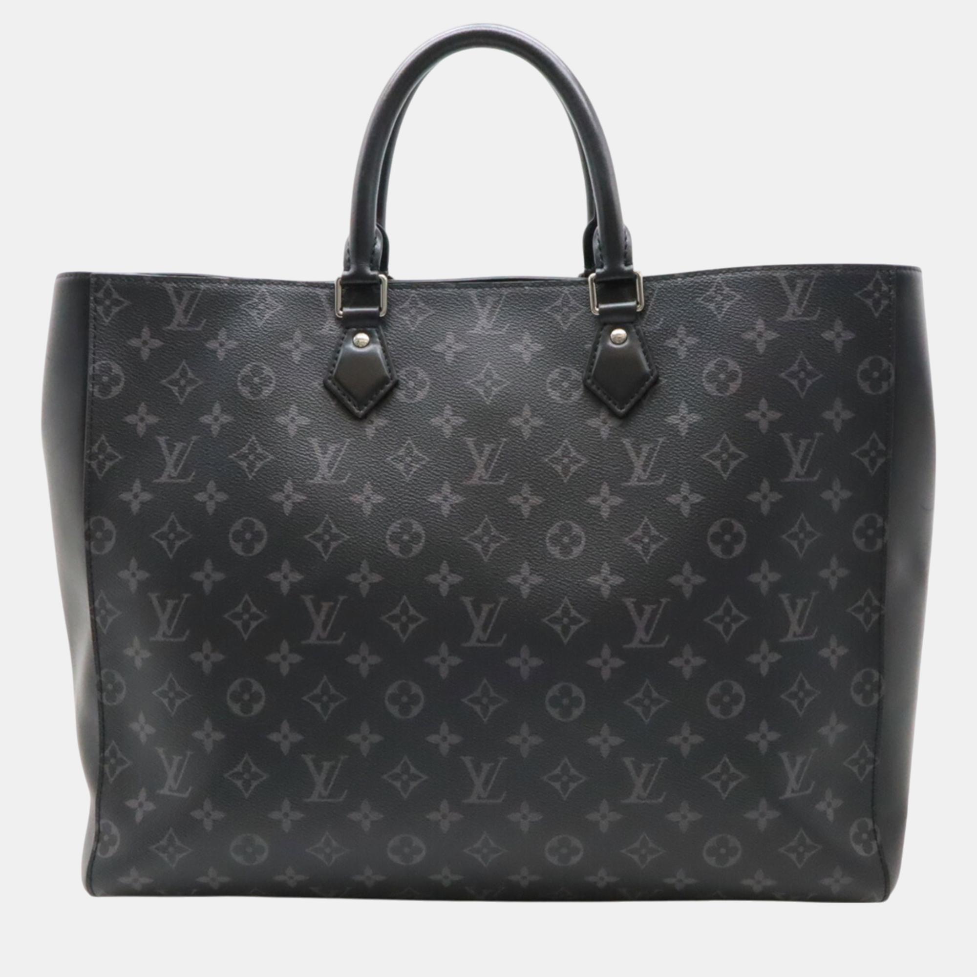 

Louis Vuitton Monogram Eclipse Grand Sac Tote Bag Large Handbag, Black