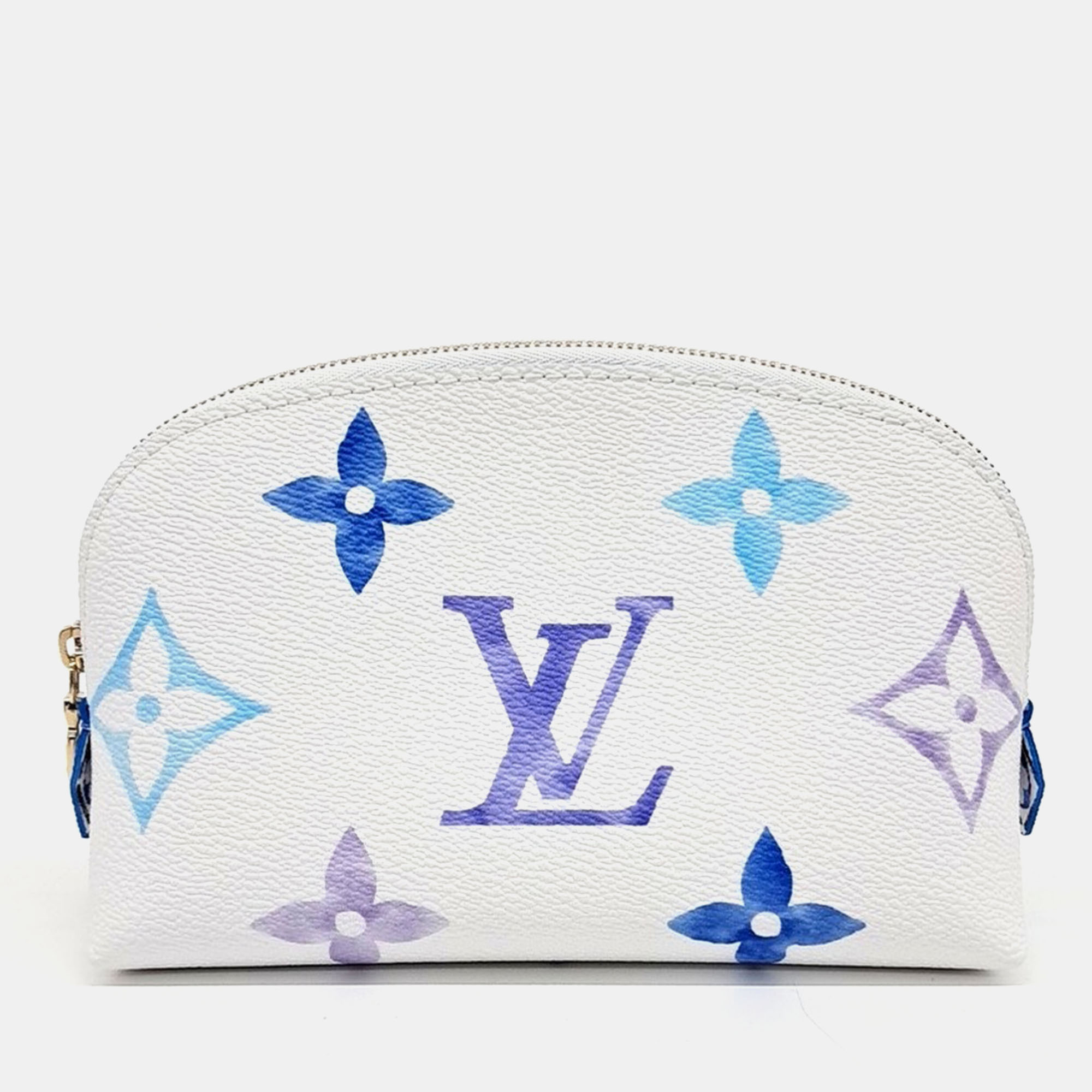 

Louis Vuitton Multicolor White PVC cosmetic pouch