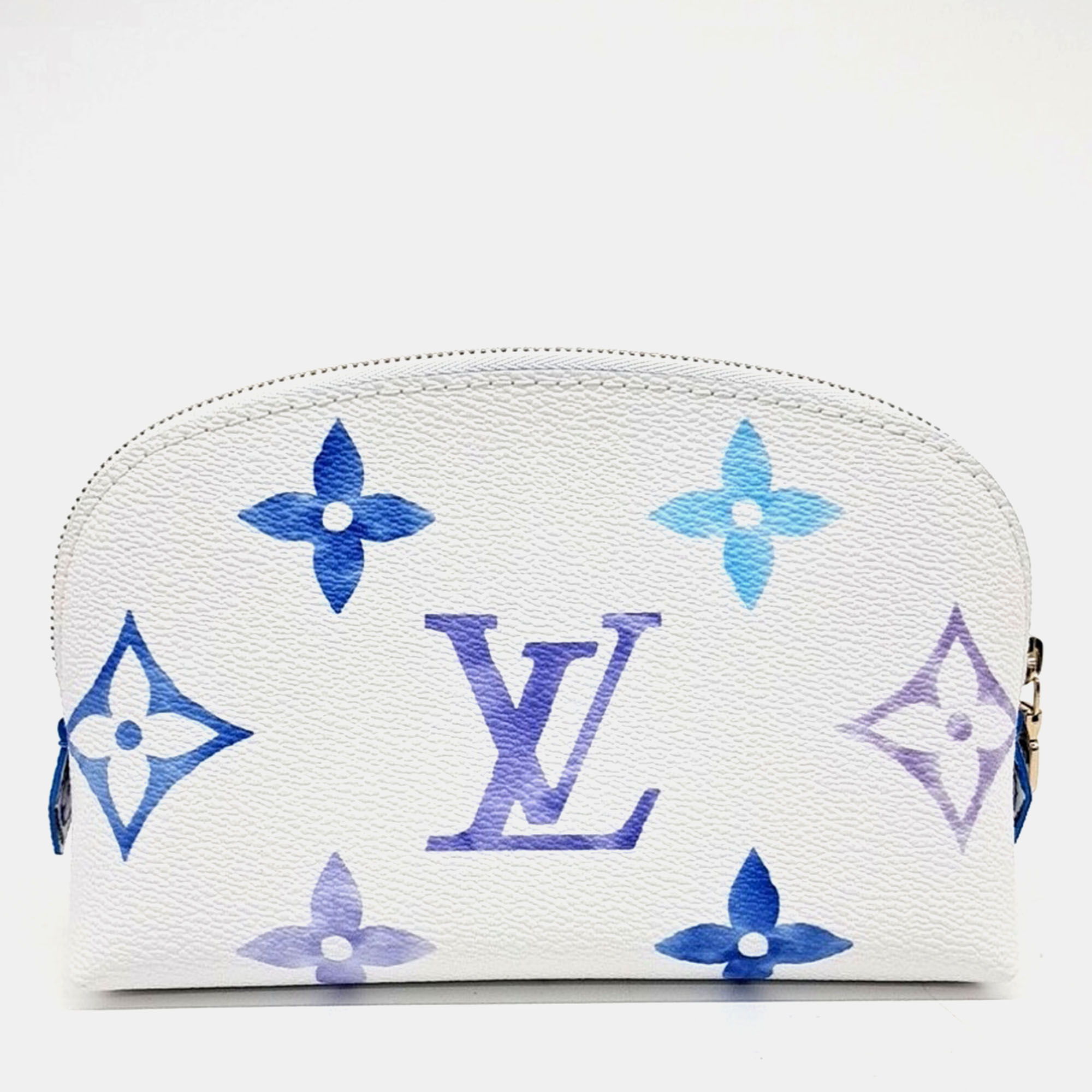 Louis Vuitton Multicolor White PVC cosmetic pouch 