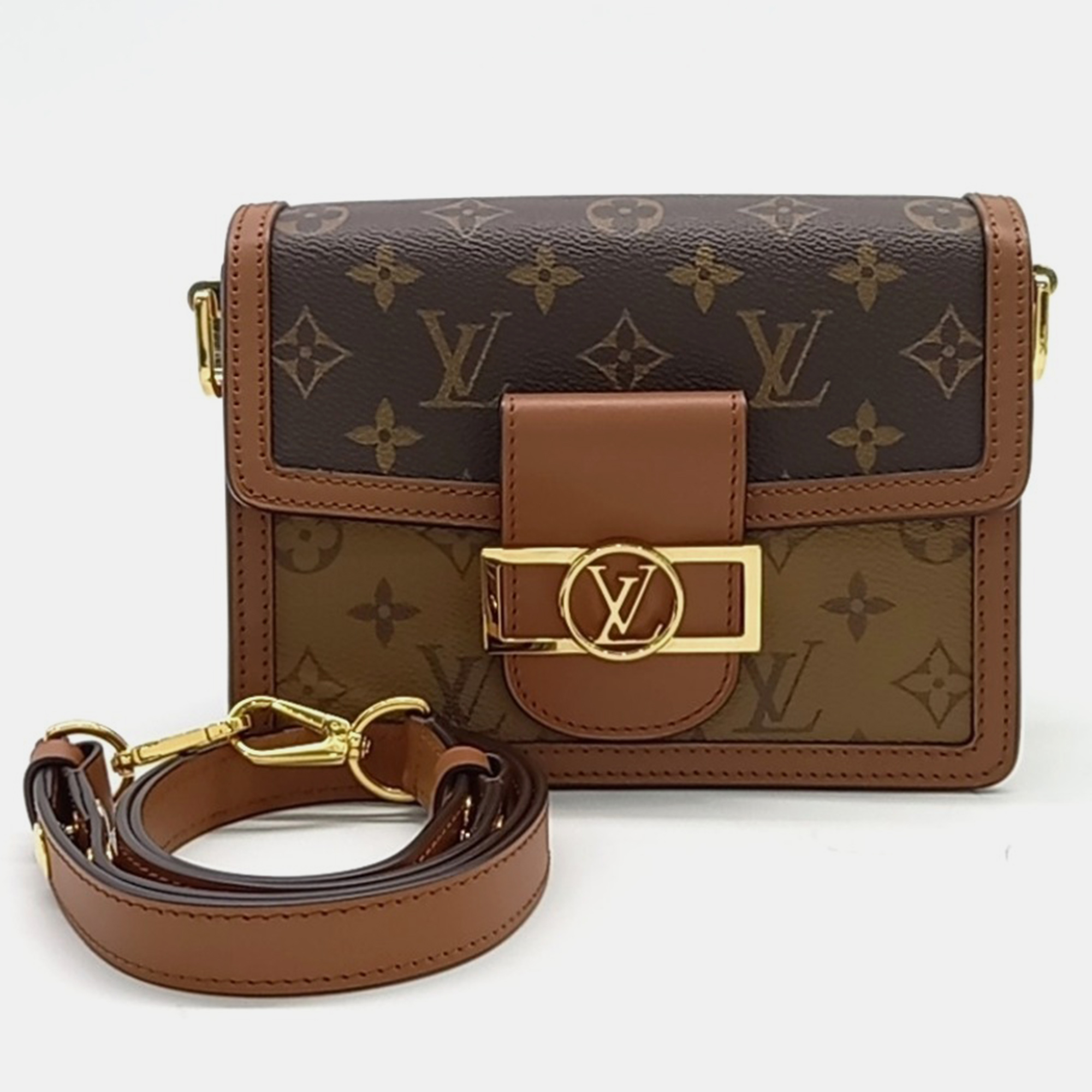 

Louis Vuitton Brown Coated Canvas Mini Dauphin bag