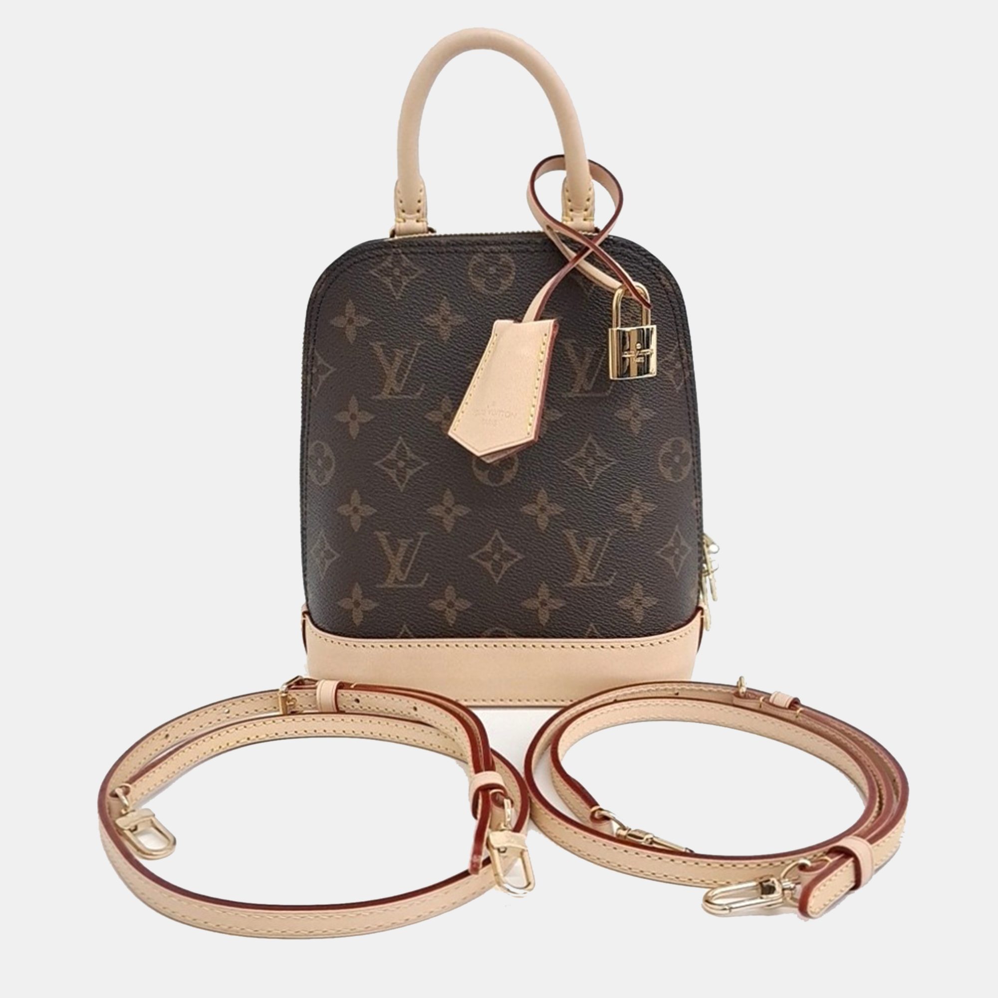 

Louis Vuitton Brown Coated Canvas Monogram Alma Backpack