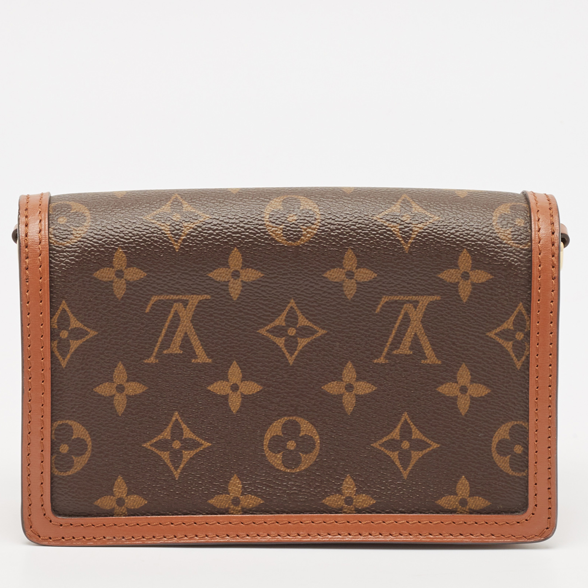 Louis Vuitton Monogram Reverse Canvas Dauphine Wallet on Chain 
