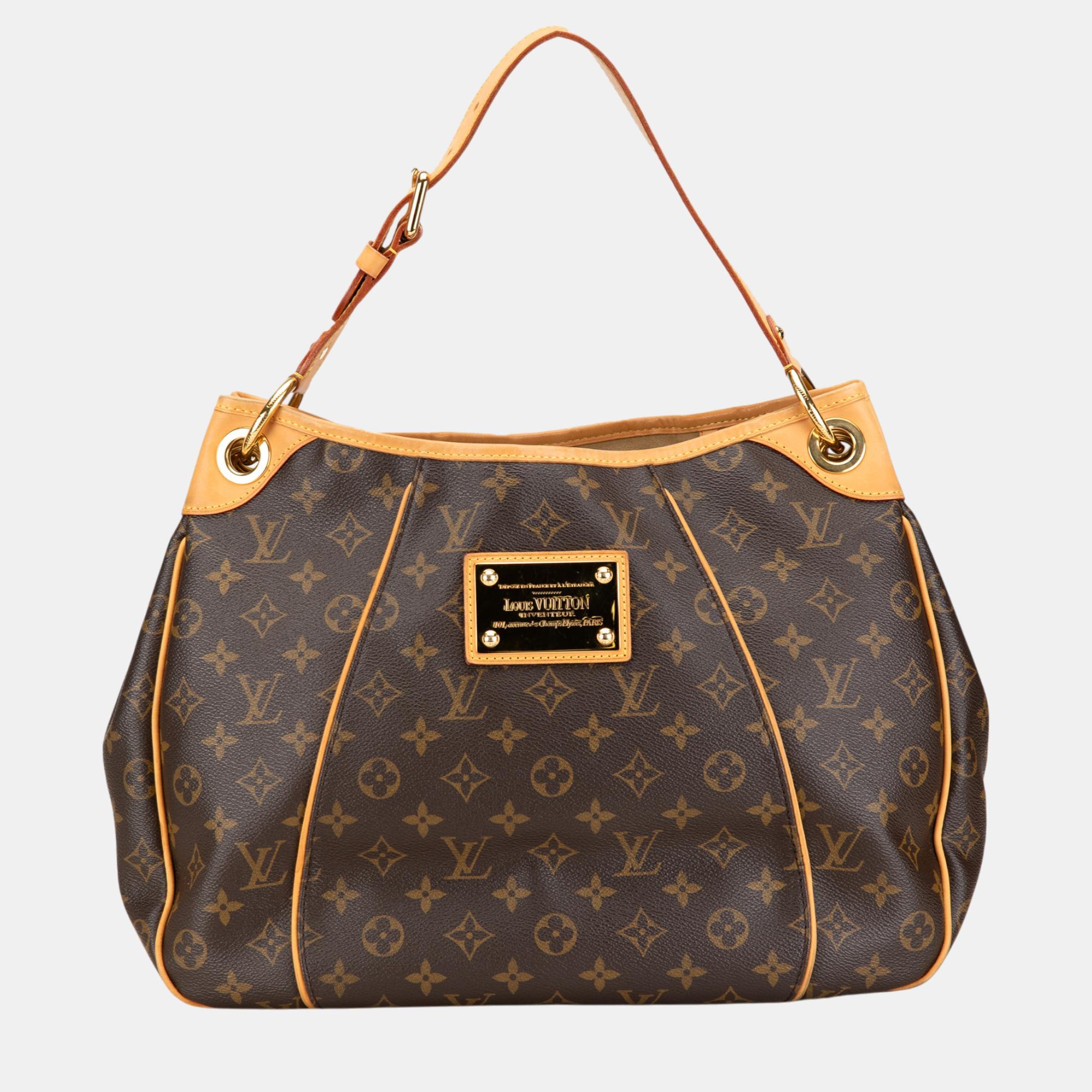 

Louis Vuitton Brown Monogram Galliera PM