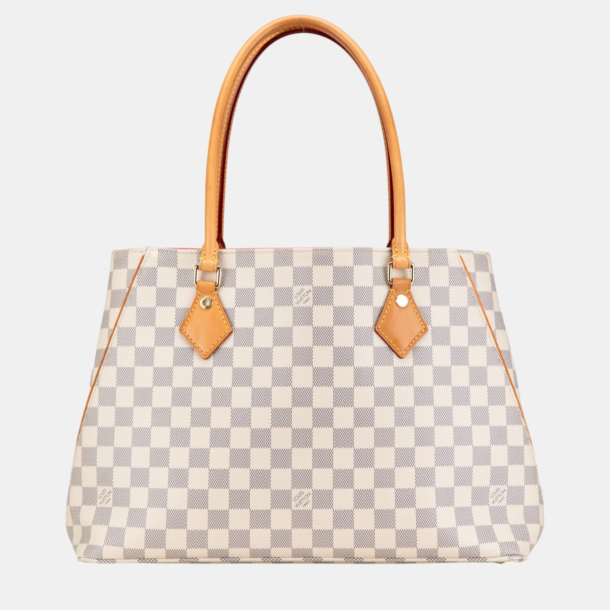 

Louis Vuitton White Damier Azur Calvi