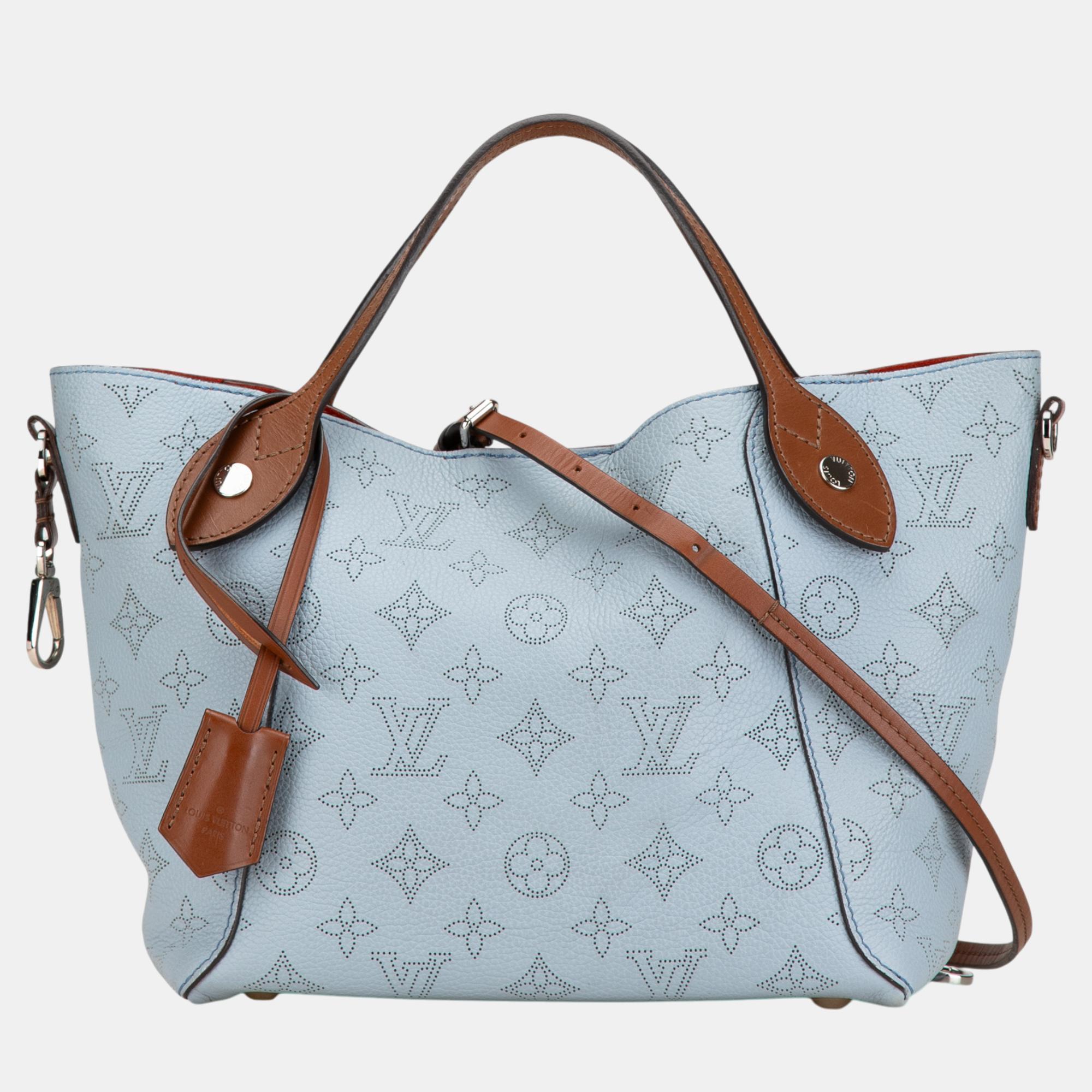 

Louis Vuitton Blue Monogram Mahina Hina PM