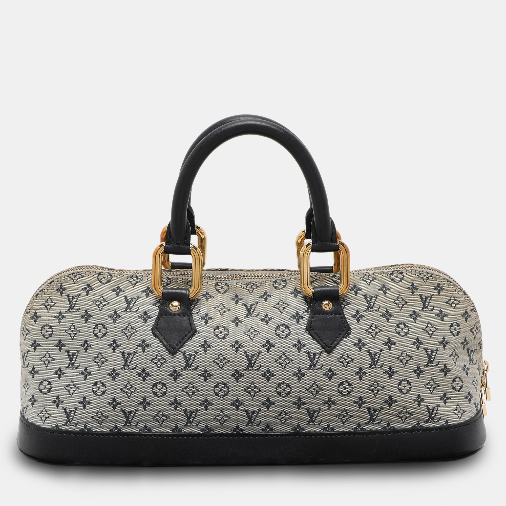 

Louis Vuitton Encre Monogram Mini Lin Horizontal Alma Bag, Blue