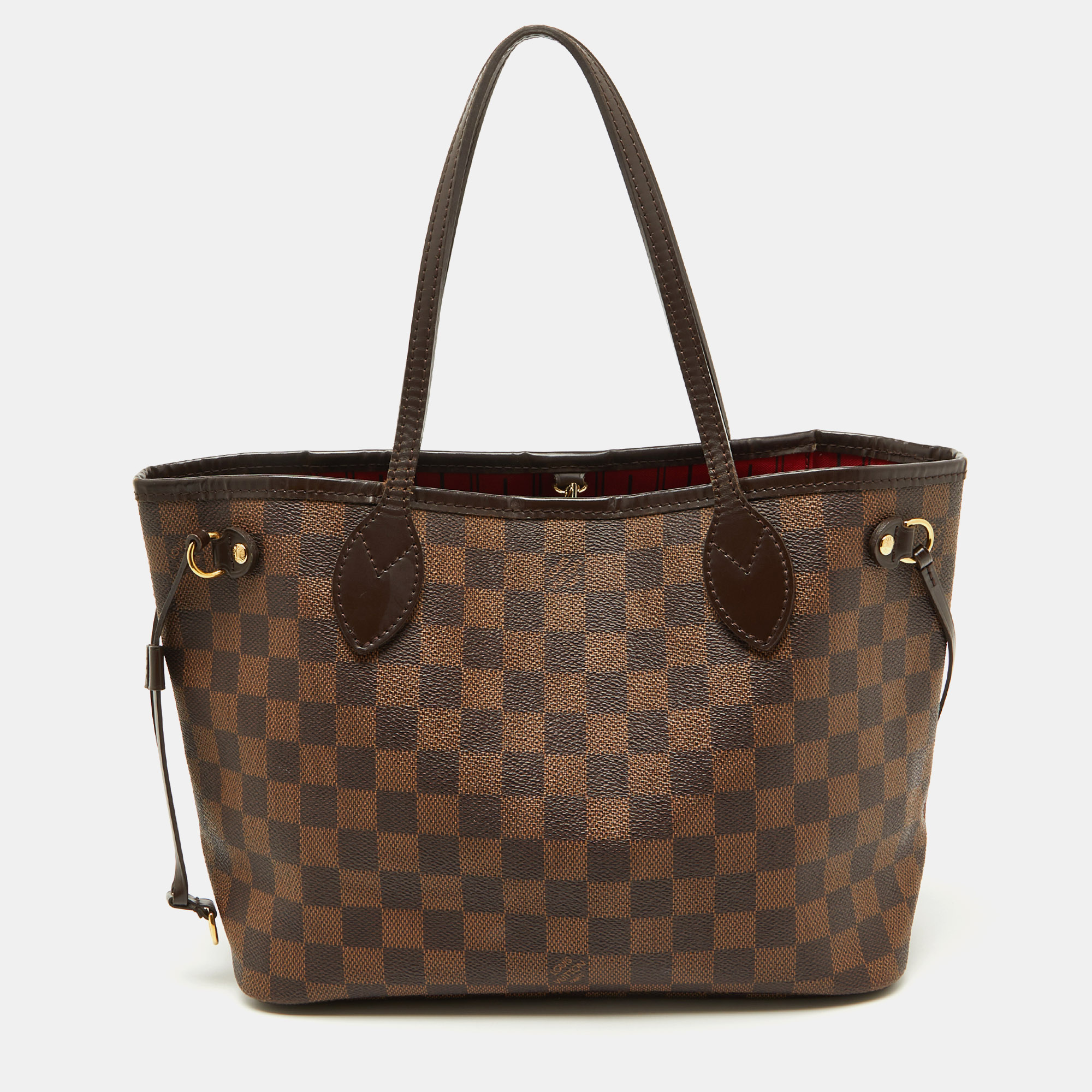 

Louis Vuitton Damier Ebene Canvas Neverfull PM Bag, Brown