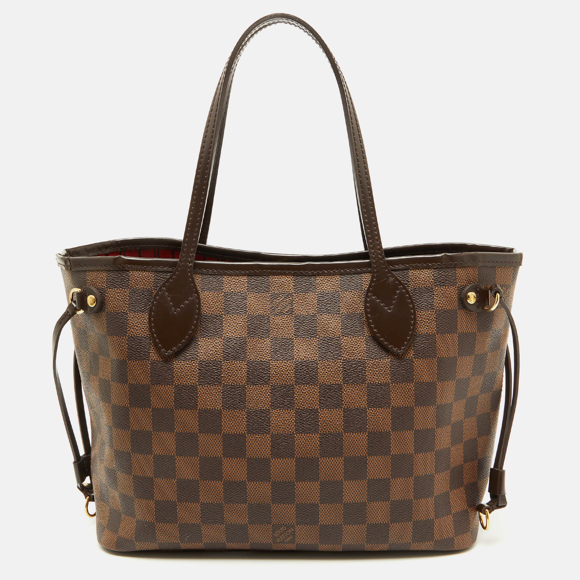 

Louis Vuitton Damier Ebene Canvas Neverfull PM Bag, Brown