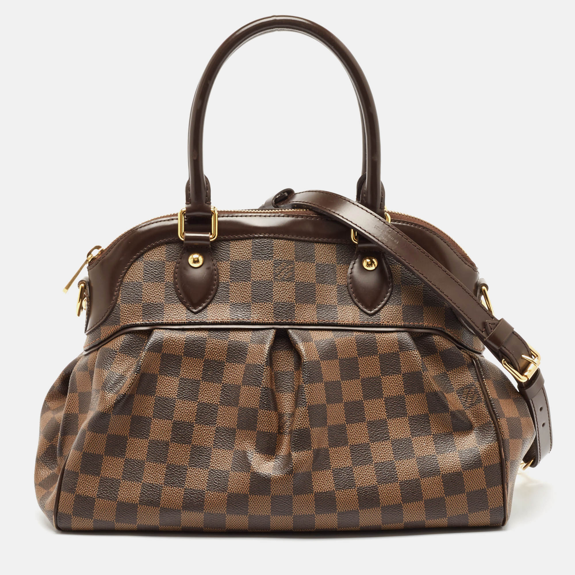 

Louis Vuitton Damier Ebene Canvas Trevi PM Bag, Brown