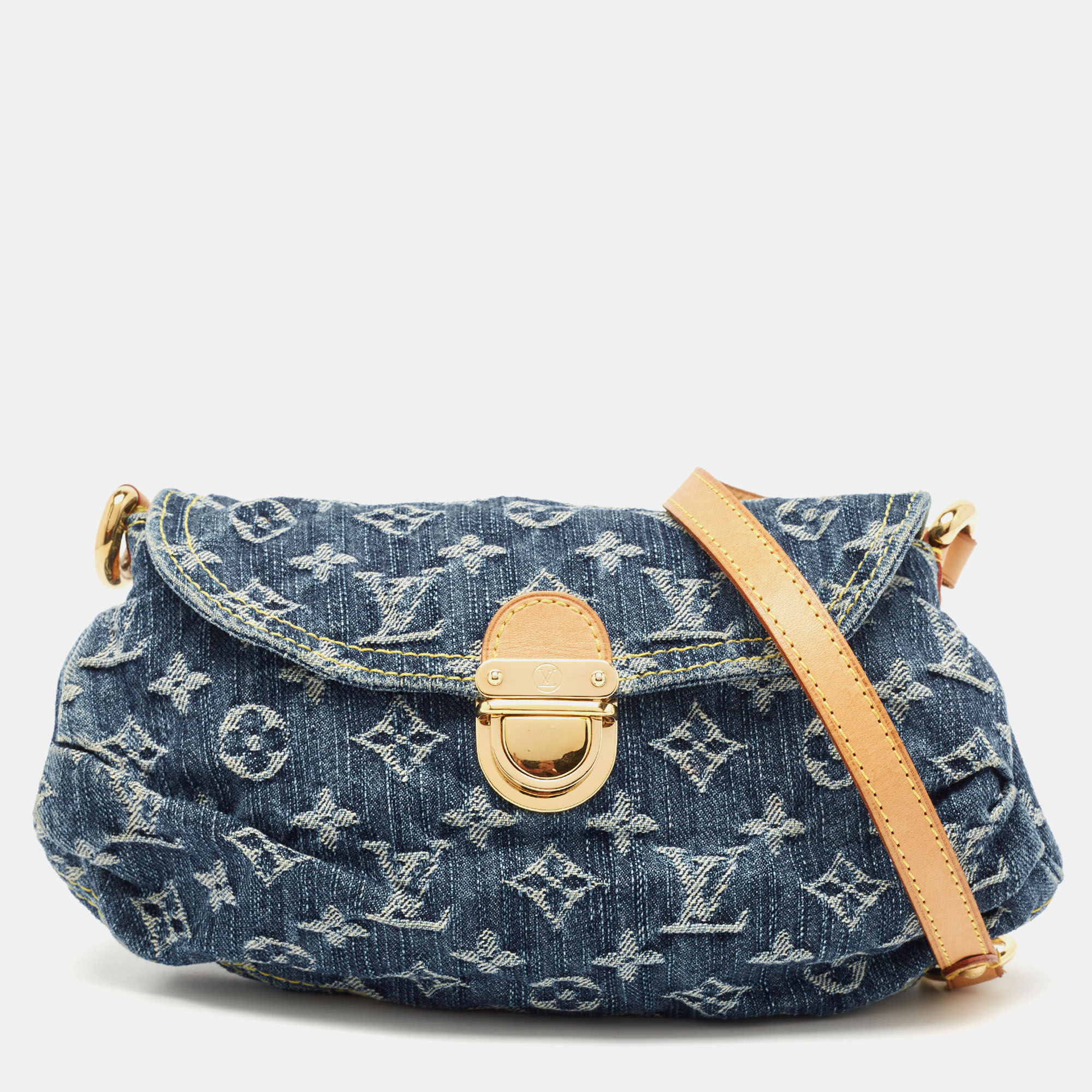 

Louis Vuitton Blue Monogram Denim Mini Pleaty Bag