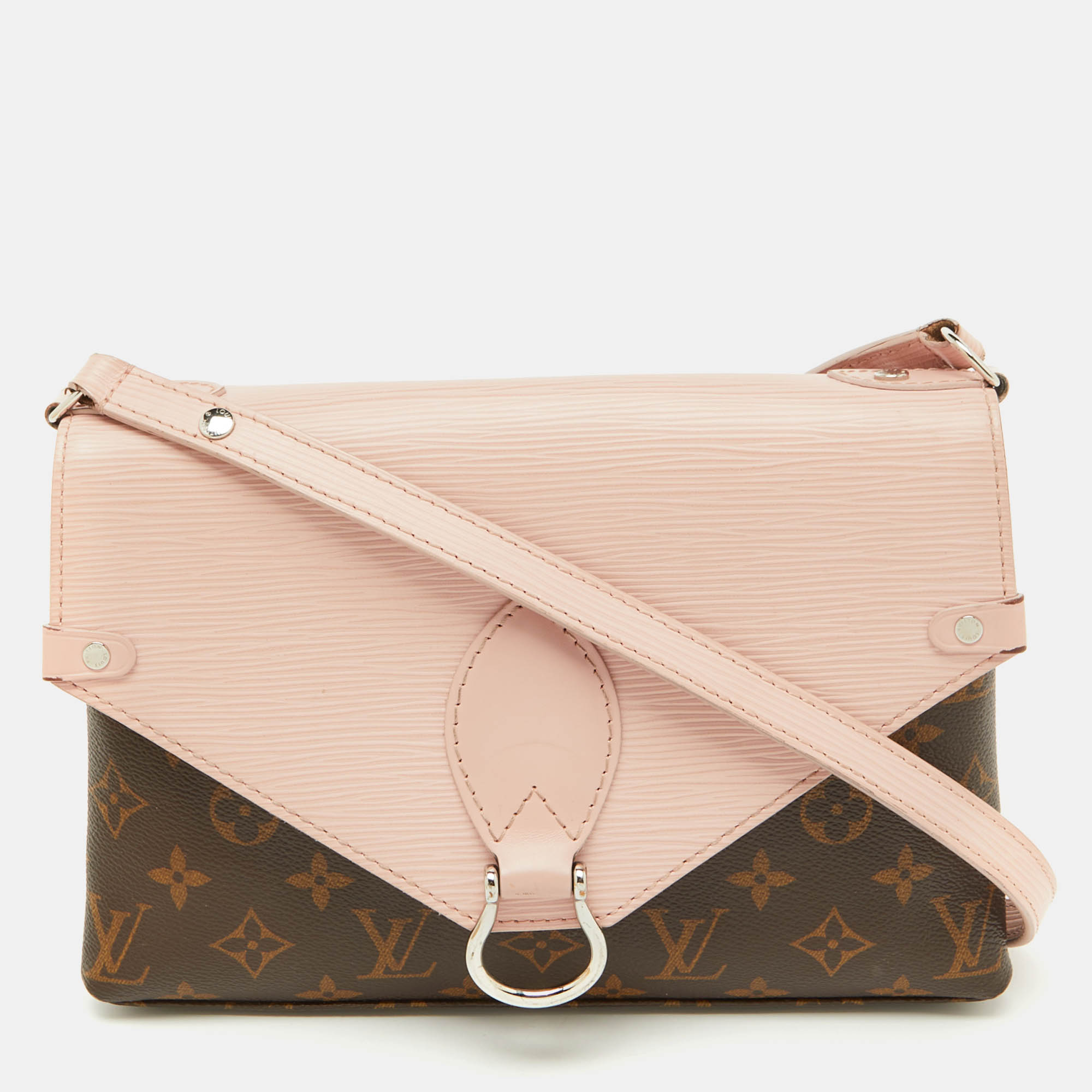 

Louis Vuitton Rose Ballerine Epi Leather and Monogram Canvas Saint Michel Bag, Pink