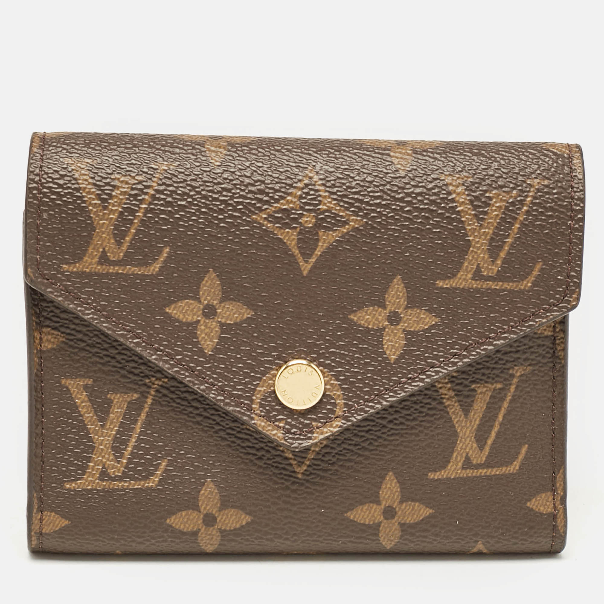 

Louis Vuitton Monogram Canvas Victorine Wallet, Brown