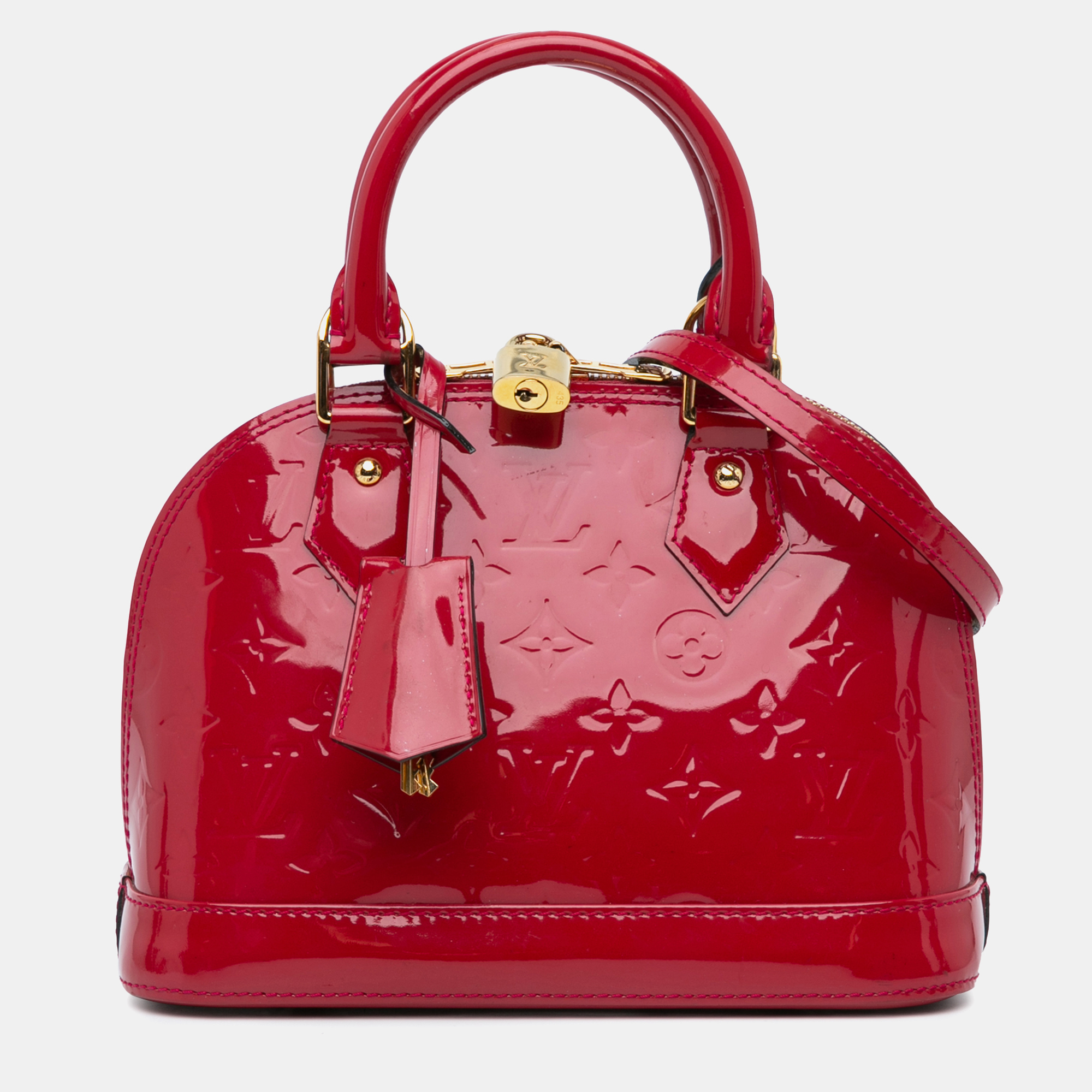 

Louis Vuitton Red Monogram Vernis Alma BB