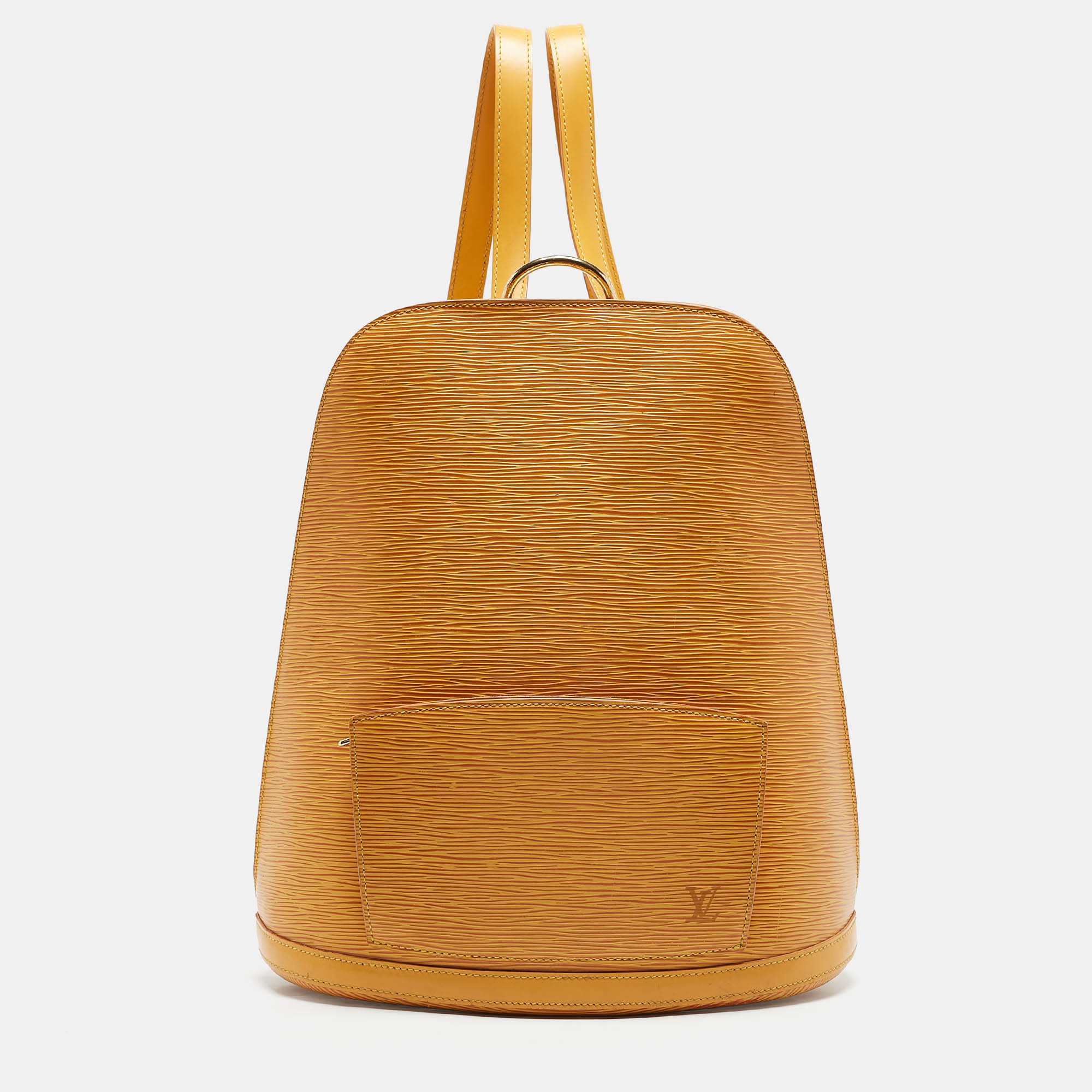 

Louis Vuitton Tassil Yellow Epi Leather Gobelins Backpack Bag