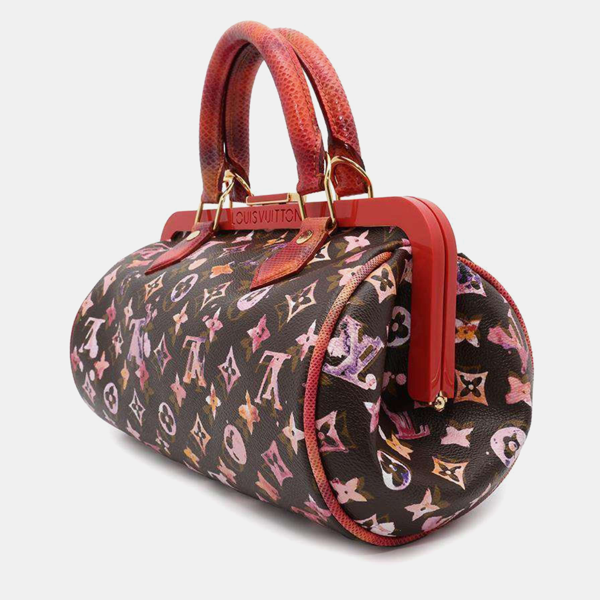 Louis Vuitton Marron Monogram Watercolor Papillon Handbag 