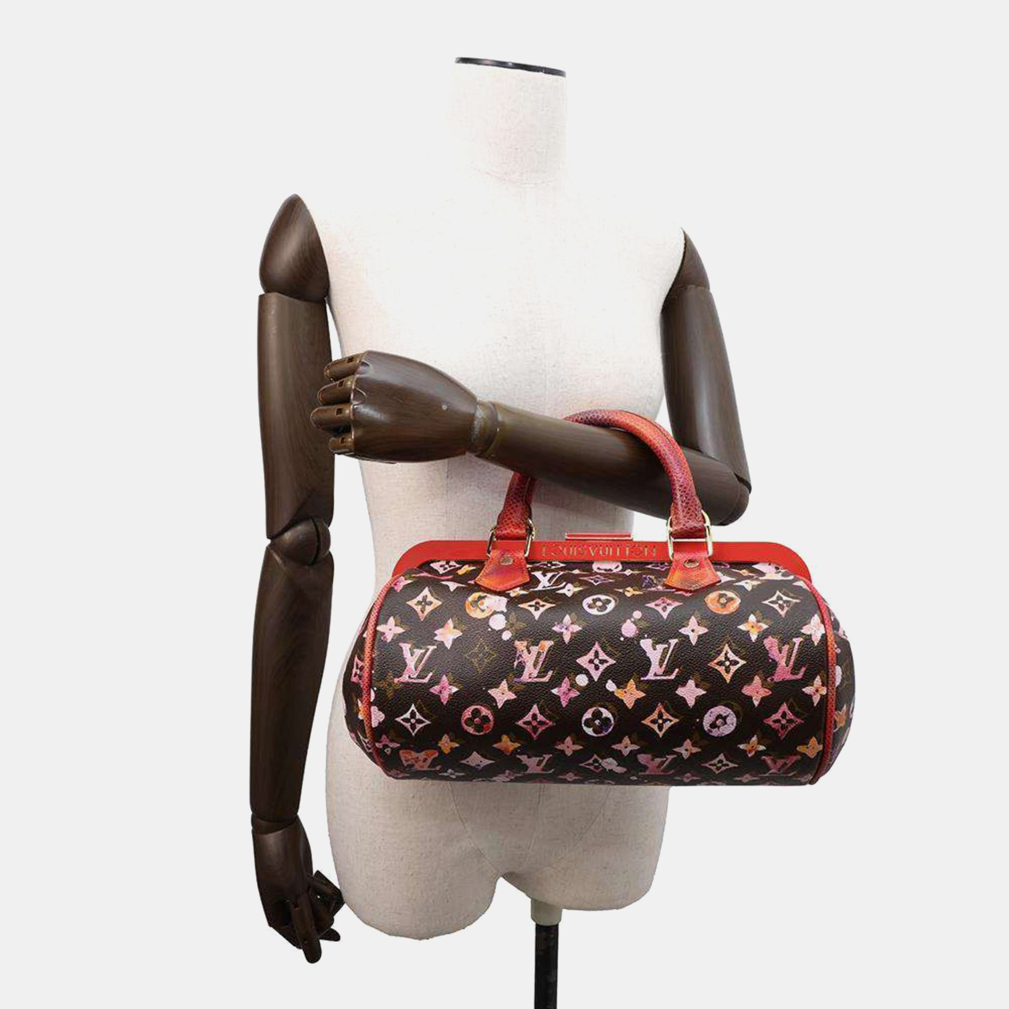 Louis Vuitton Marron Monogram Watercolor Papillon Handbag 