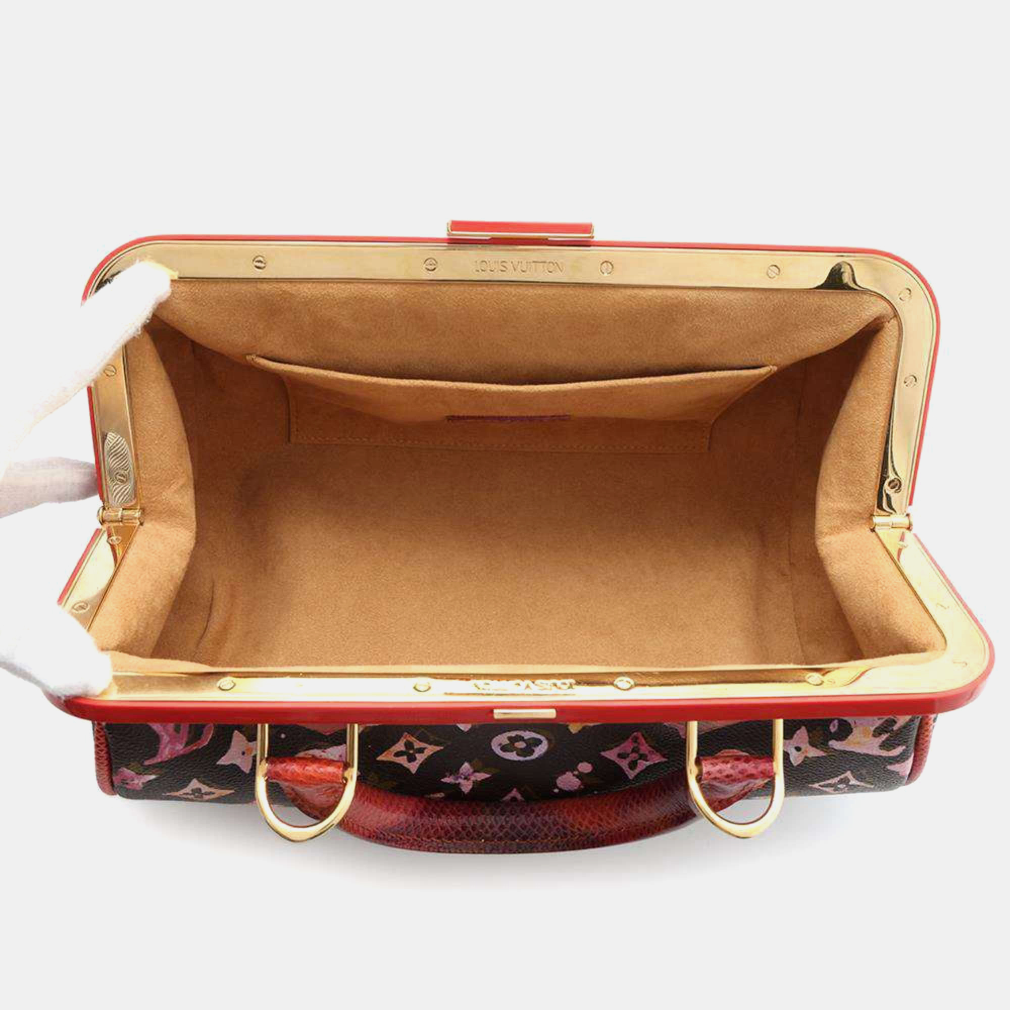 Louis Vuitton Marron Monogram Watercolor Papillon Handbag 
