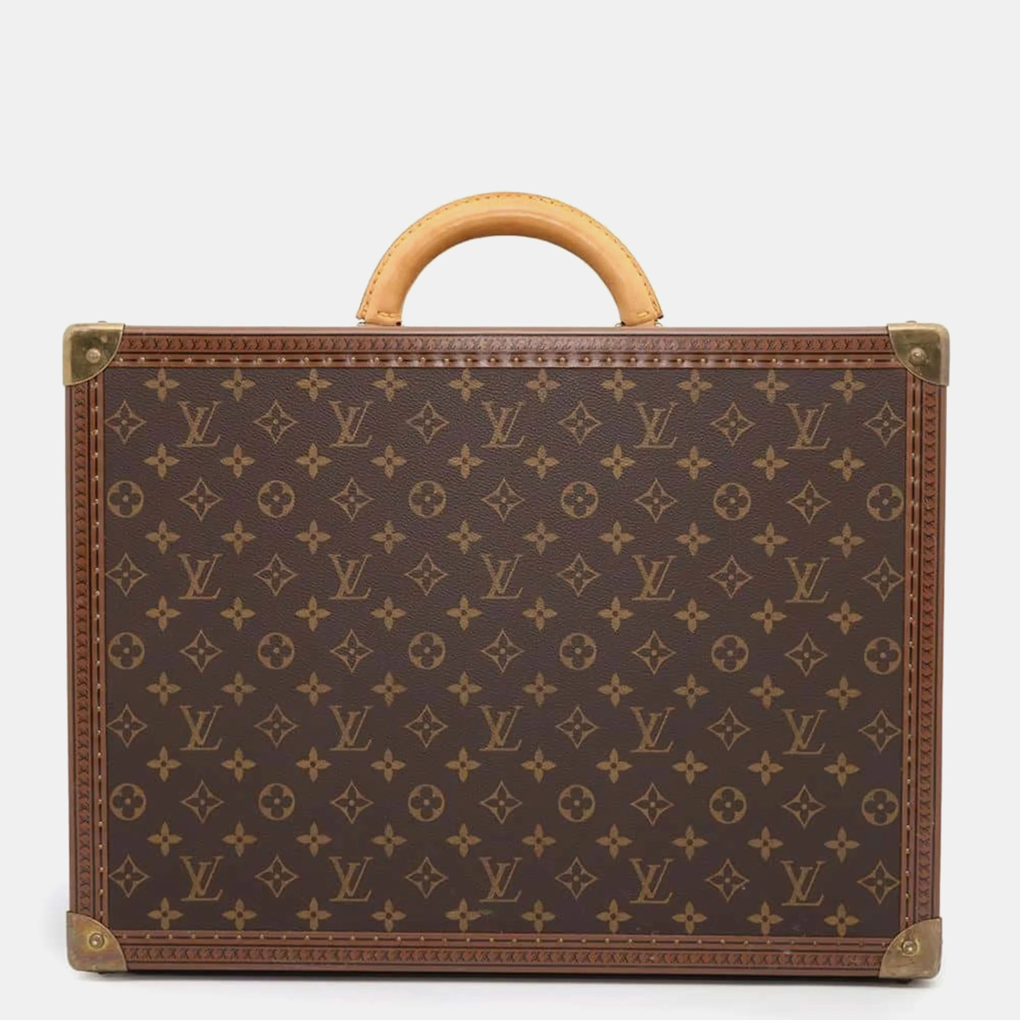 

Louis Vuitton Trunk Case Monogram President Louis Vuitton Attache Bag, Brown