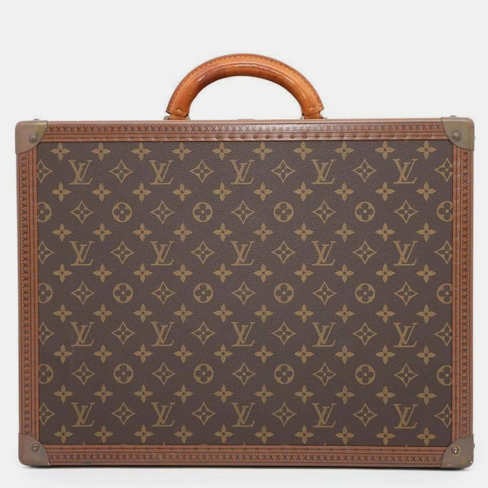 

Louis Vuitton Trunk Monogram Cotteville 45 Attache Case, Brown