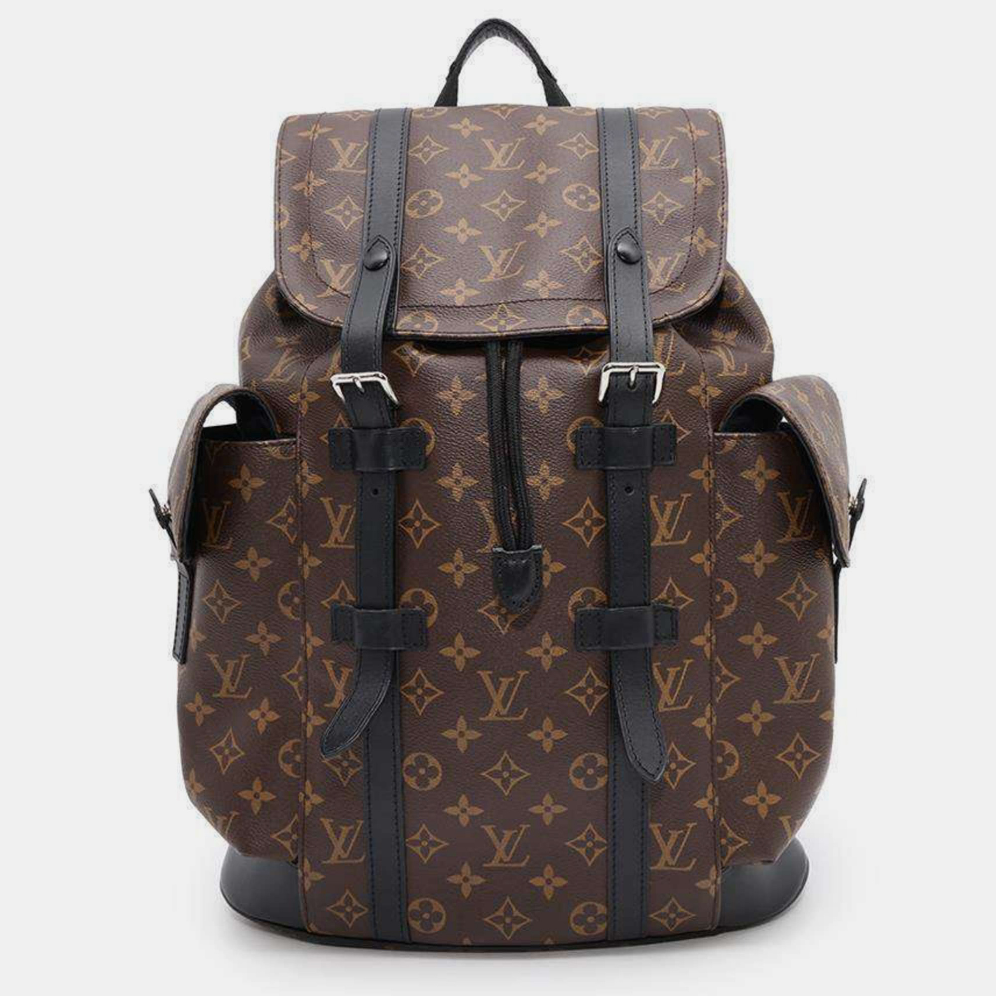 

Louis Vuitton Backpack Monogram Macassar Christopher Pm Bag, Brown