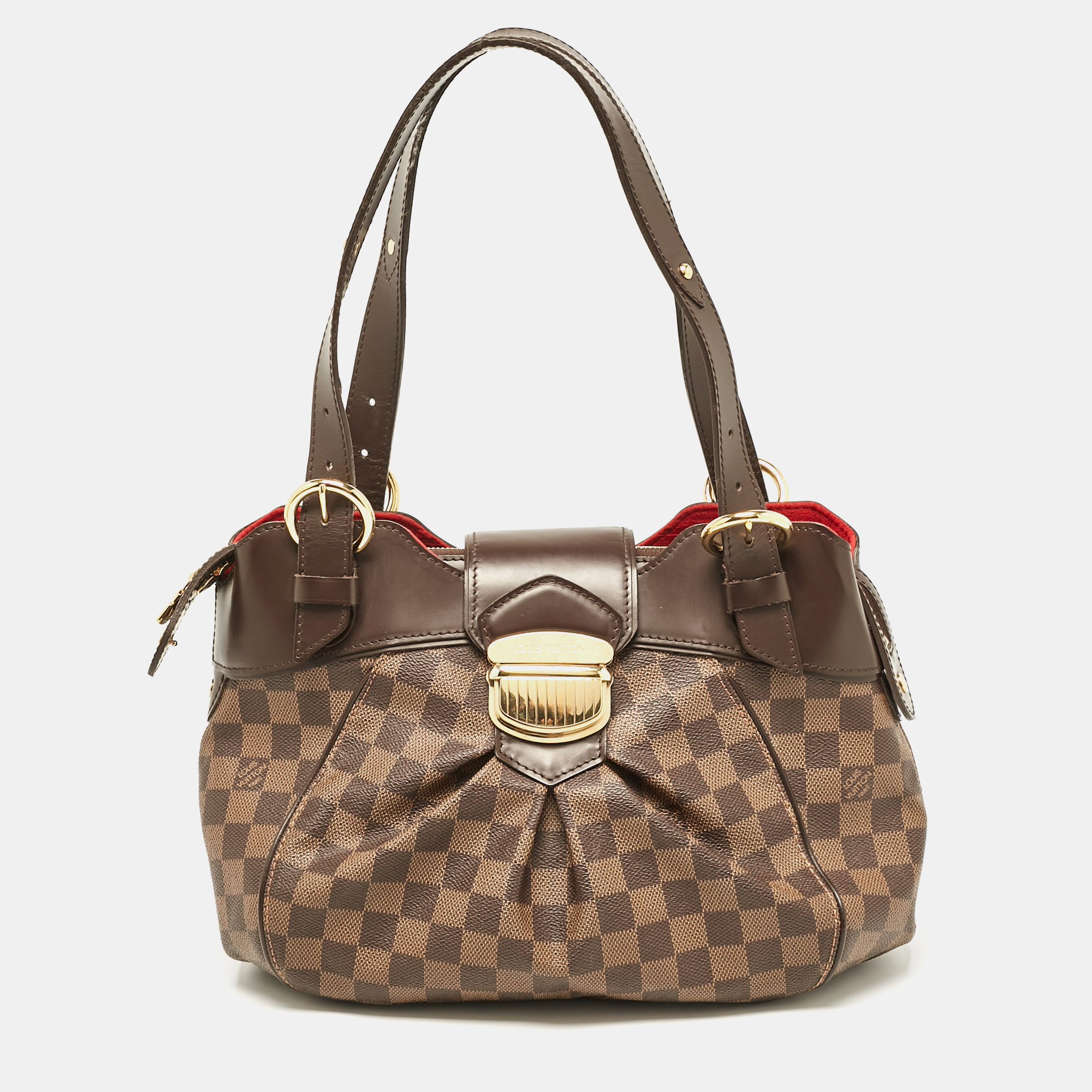 

Louis Vuitton Damier Ebene Canvas Sistina PM Bag, Brown