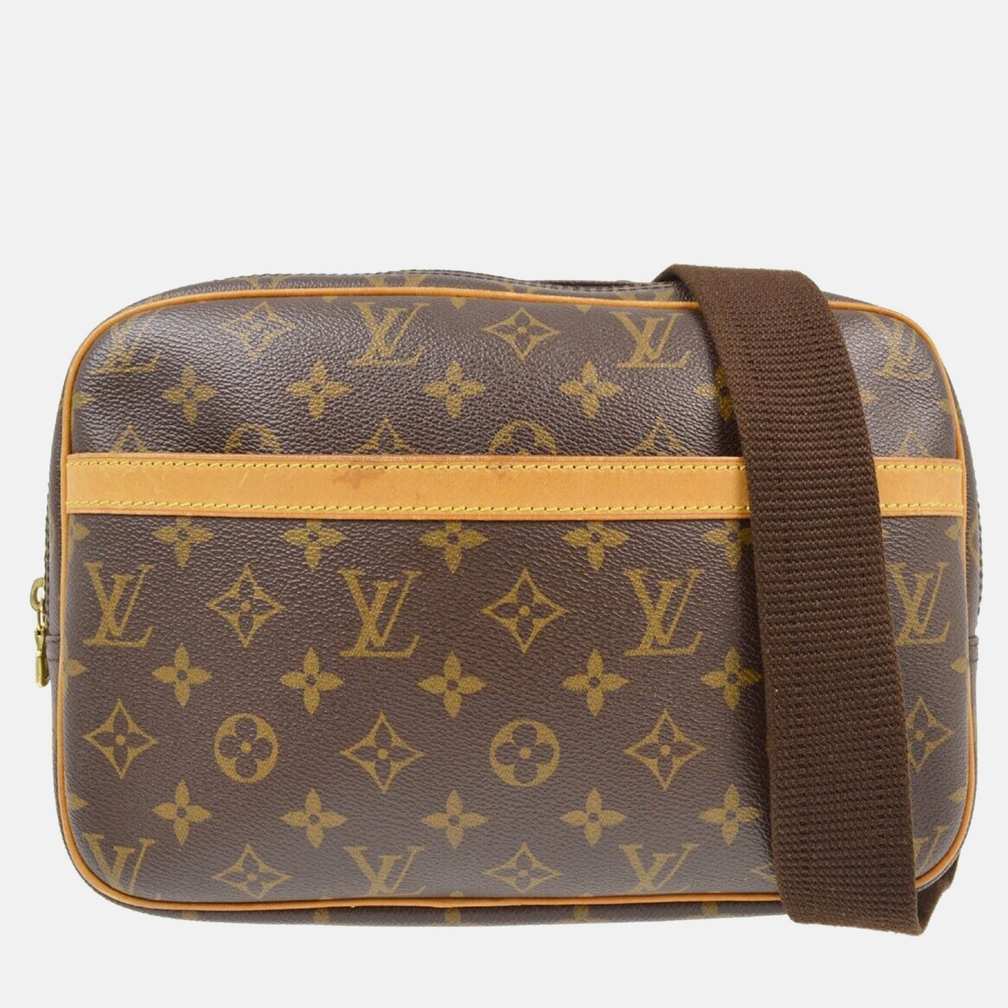 

Louis Vuitton Brown Monogram Canvas Reporter PM Messenger Shoulder Bag