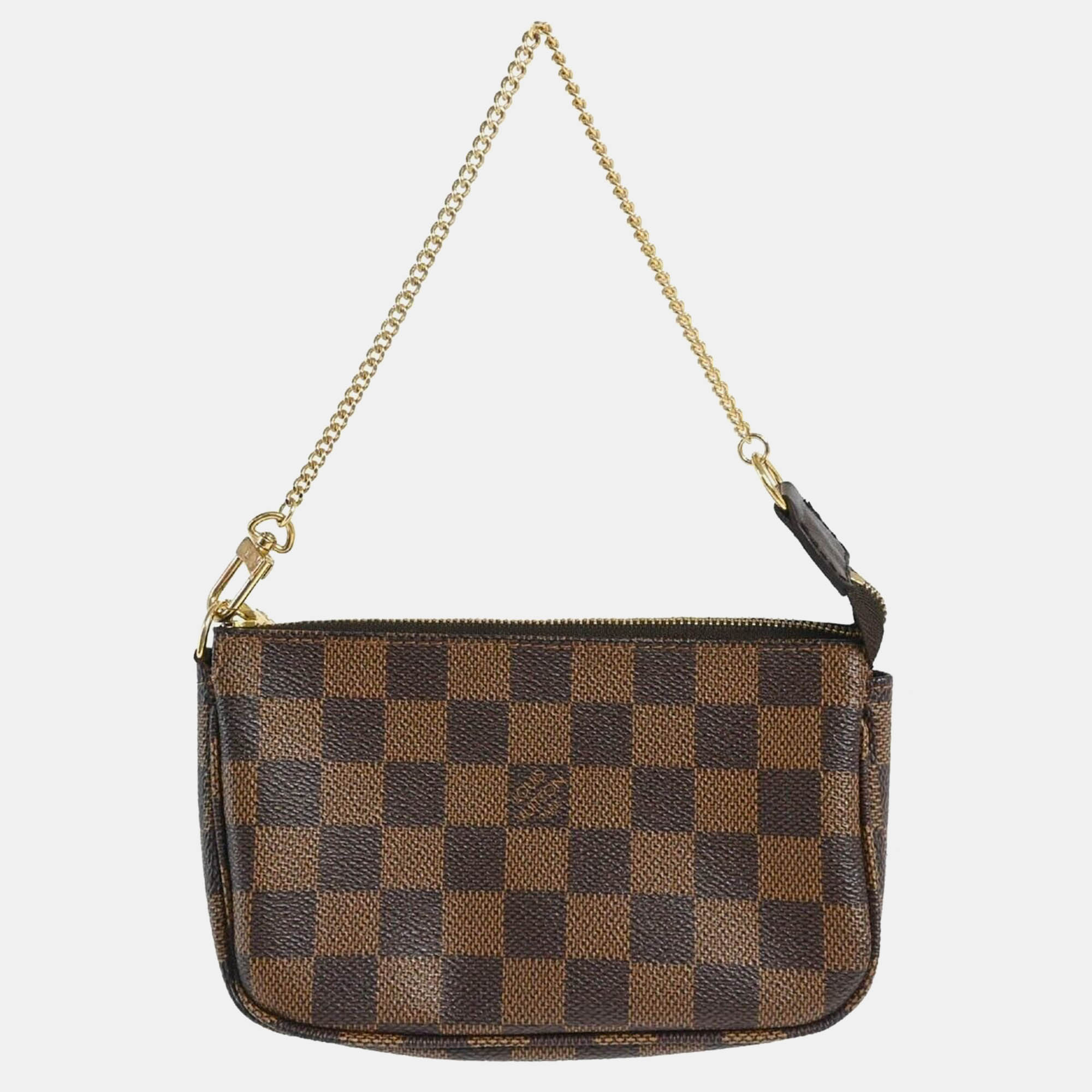 

Louis Vuitton Brown Damier Ebene Canvas Mini Pochette Accessoires Shoulder Bag