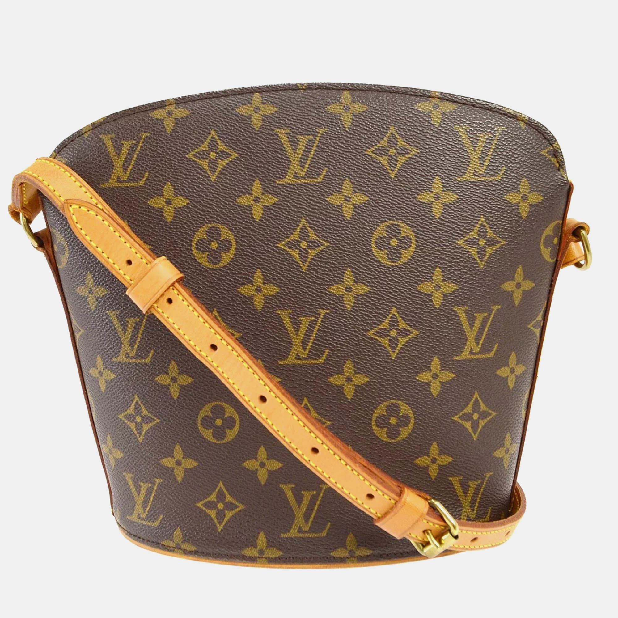 

Louis Vuitton Brown Monogram Canvas Drouot Shoulder Bag